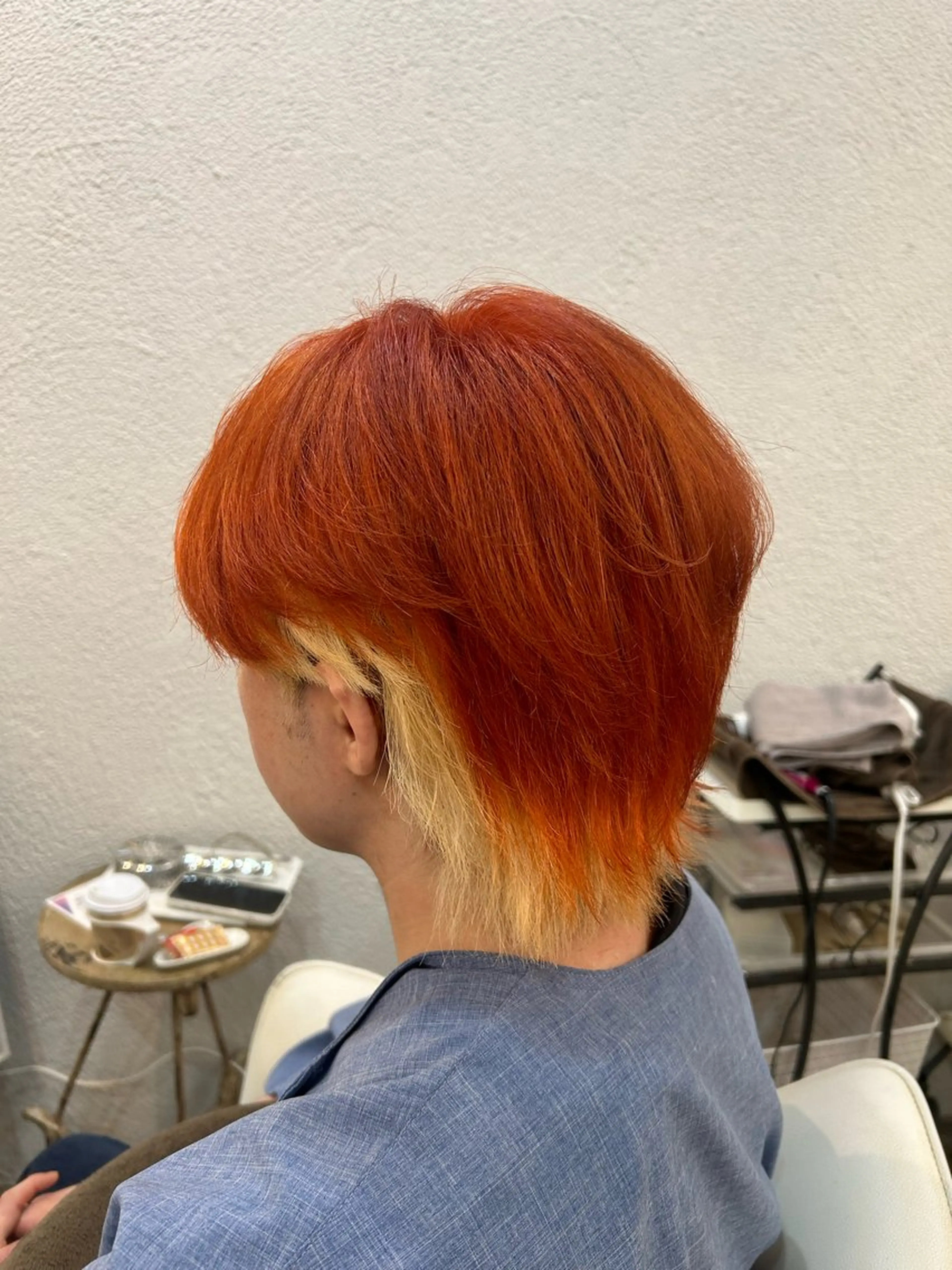 カラー メンズ オレンジ 小磯 維織のヘアスタイル