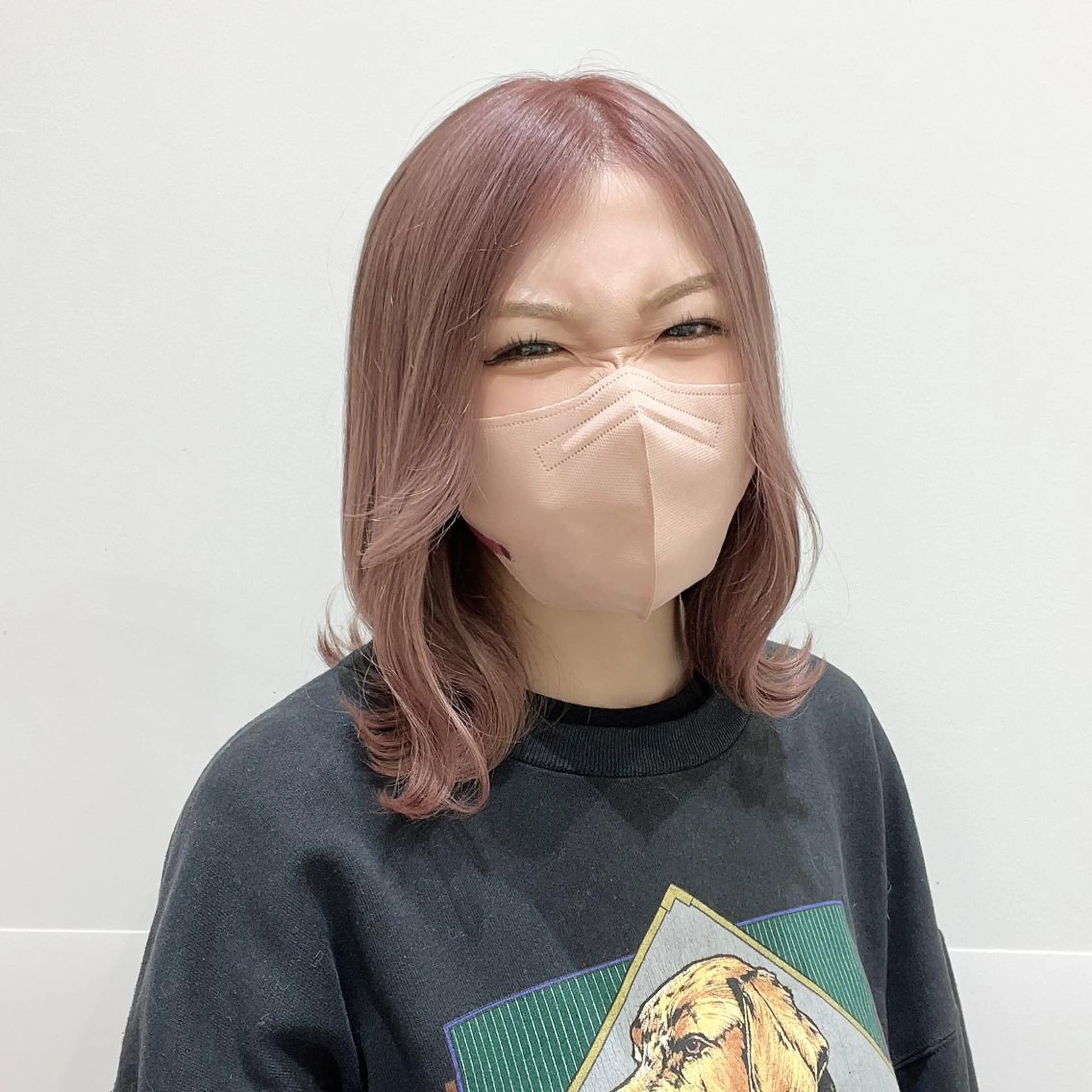 ミディアム カラー ヘアカラー 💖暖色・ハイトーン 🐈みおり💖のヘアスタイル