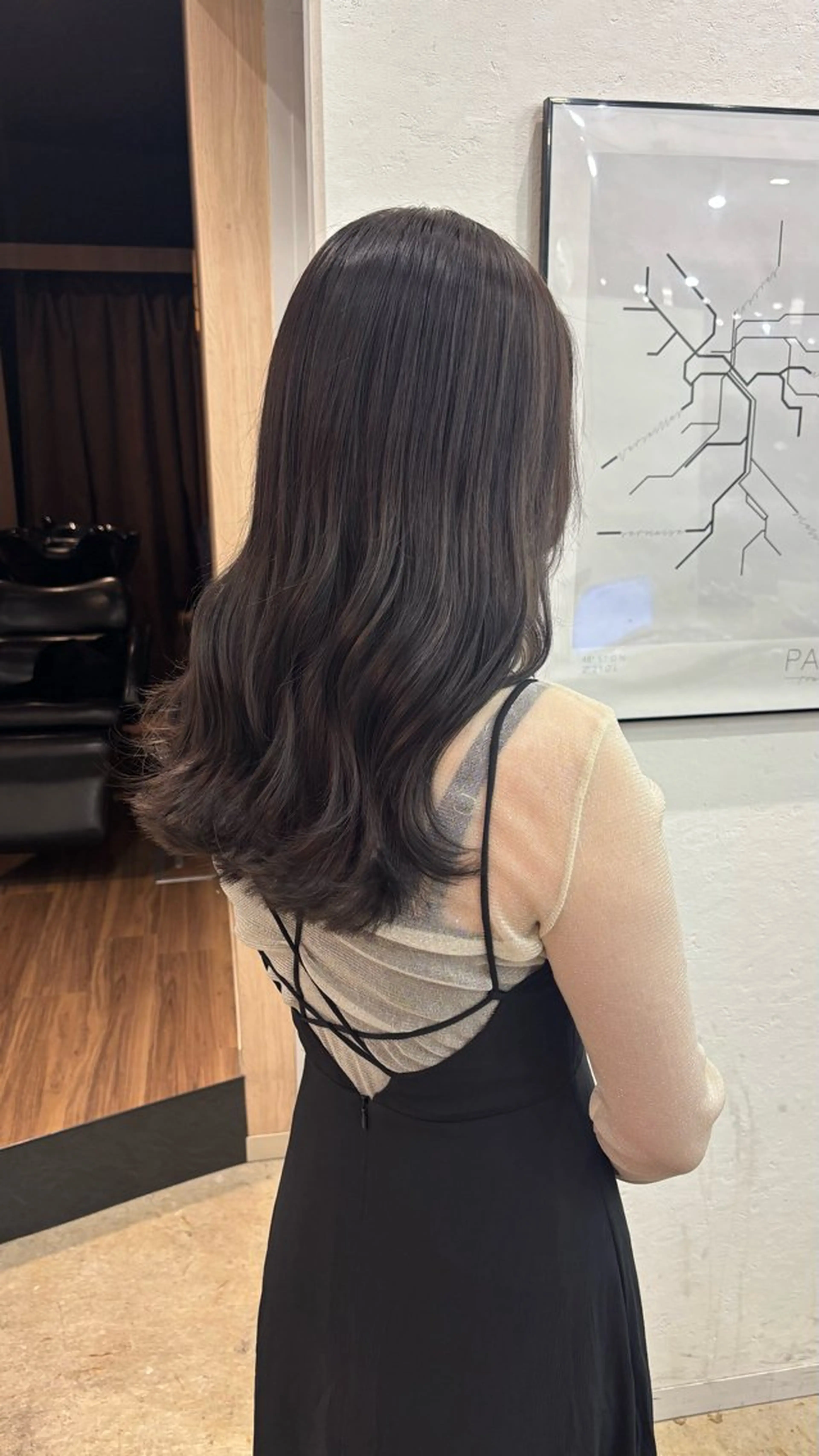 ロング カラー カット ヘアカラー トリートメント 🪽髪質改善ストレー ト🤍美羽🤍のヘアスタイル