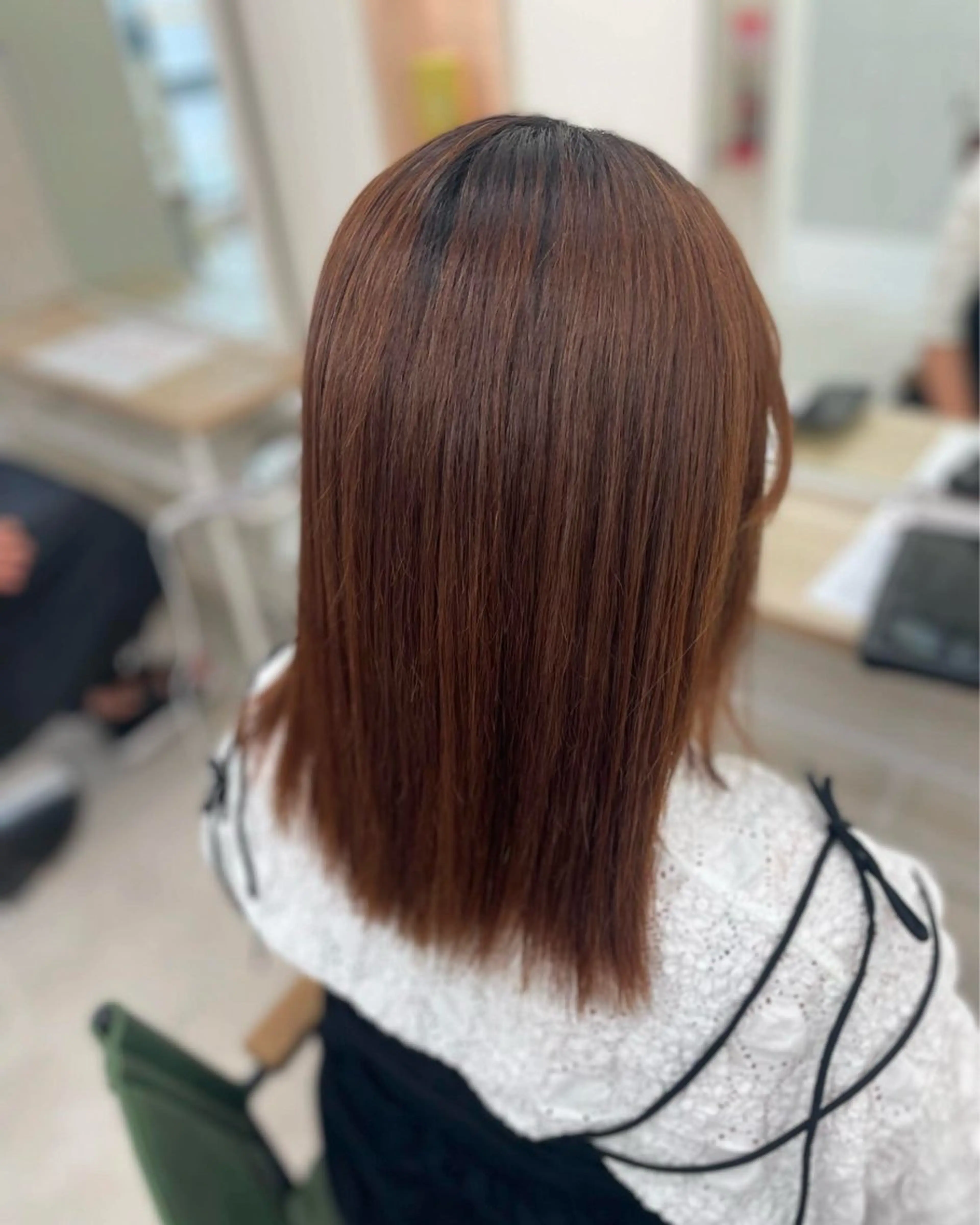 ロング パーマ 縮毛矯正 NaVIユウジ ブリーチカラーのヘアスタイル