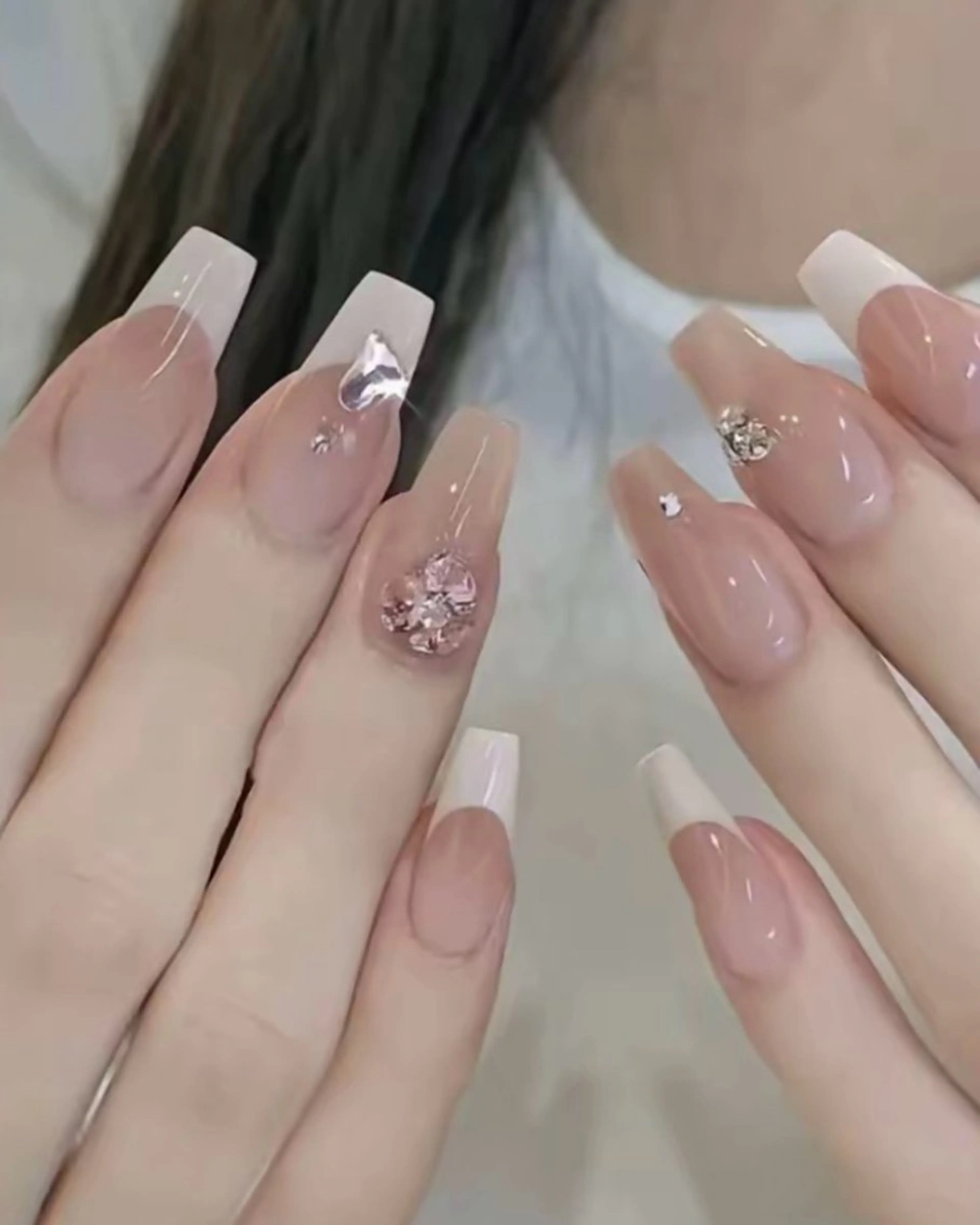 ネイル 長さ出し フットネイル ジェルネイル 韓国ネイル マグネットネイル ハンドネイル YMT NailStudio所属・YMT NailStudioのネイルデザイン
