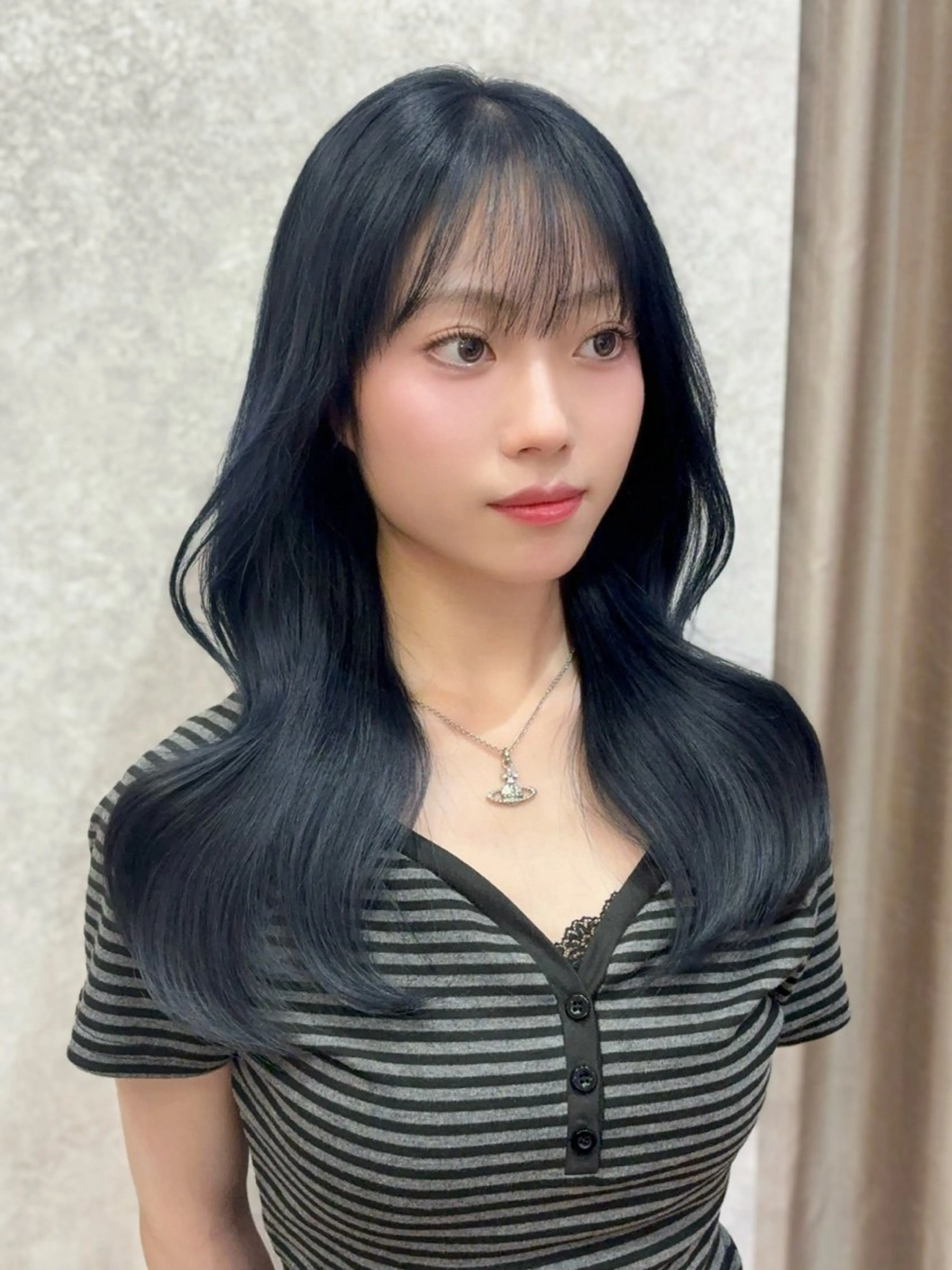 ロング カット ヘアカラー 🤍韓国ヘア/ 楓🤍のヘアスタイル