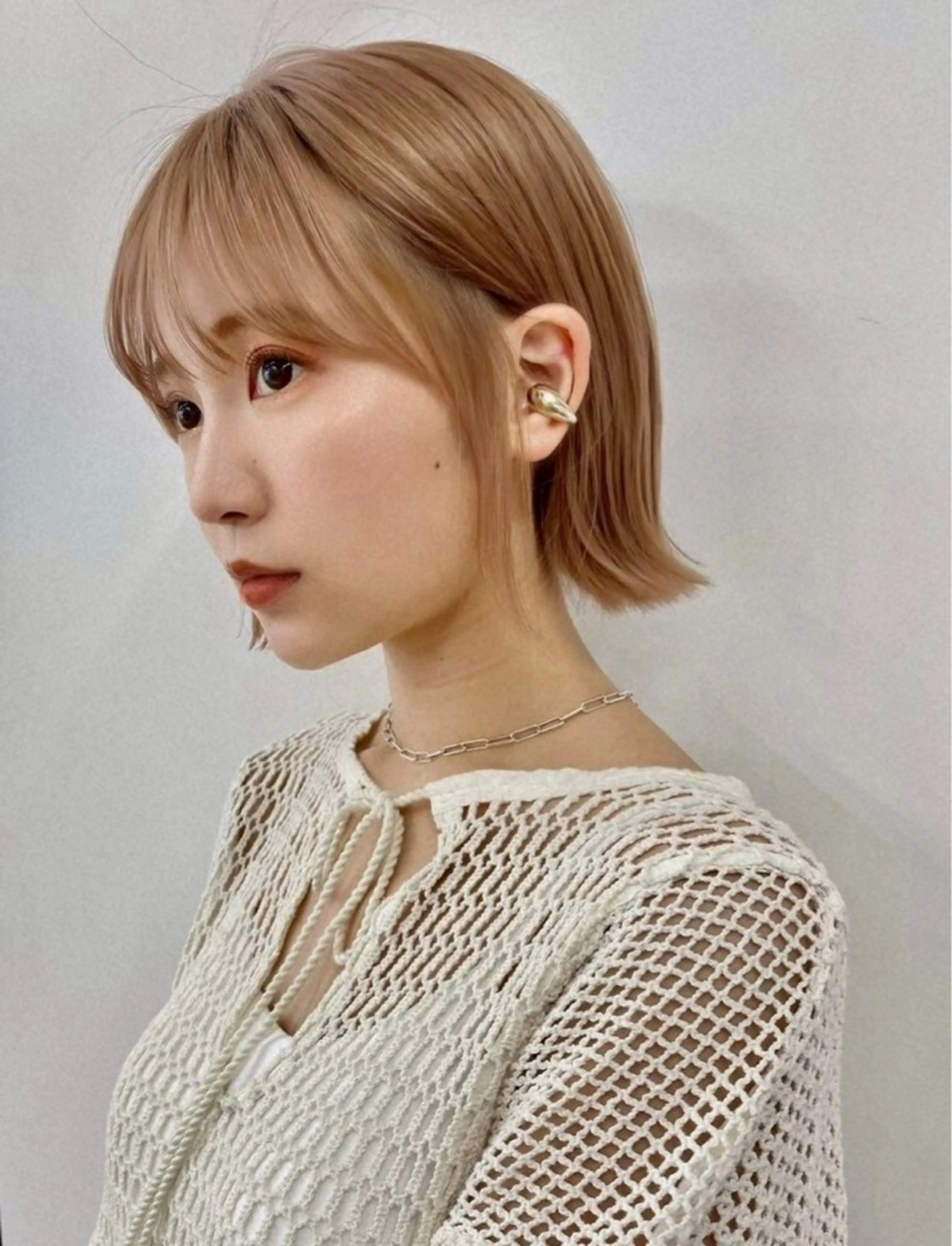 ショート ワンレンボブ ショートボブ アッシュ ボブ くびれヘア 🎴イトウユウ🎴 ボブ/仙台のヘアスタイル