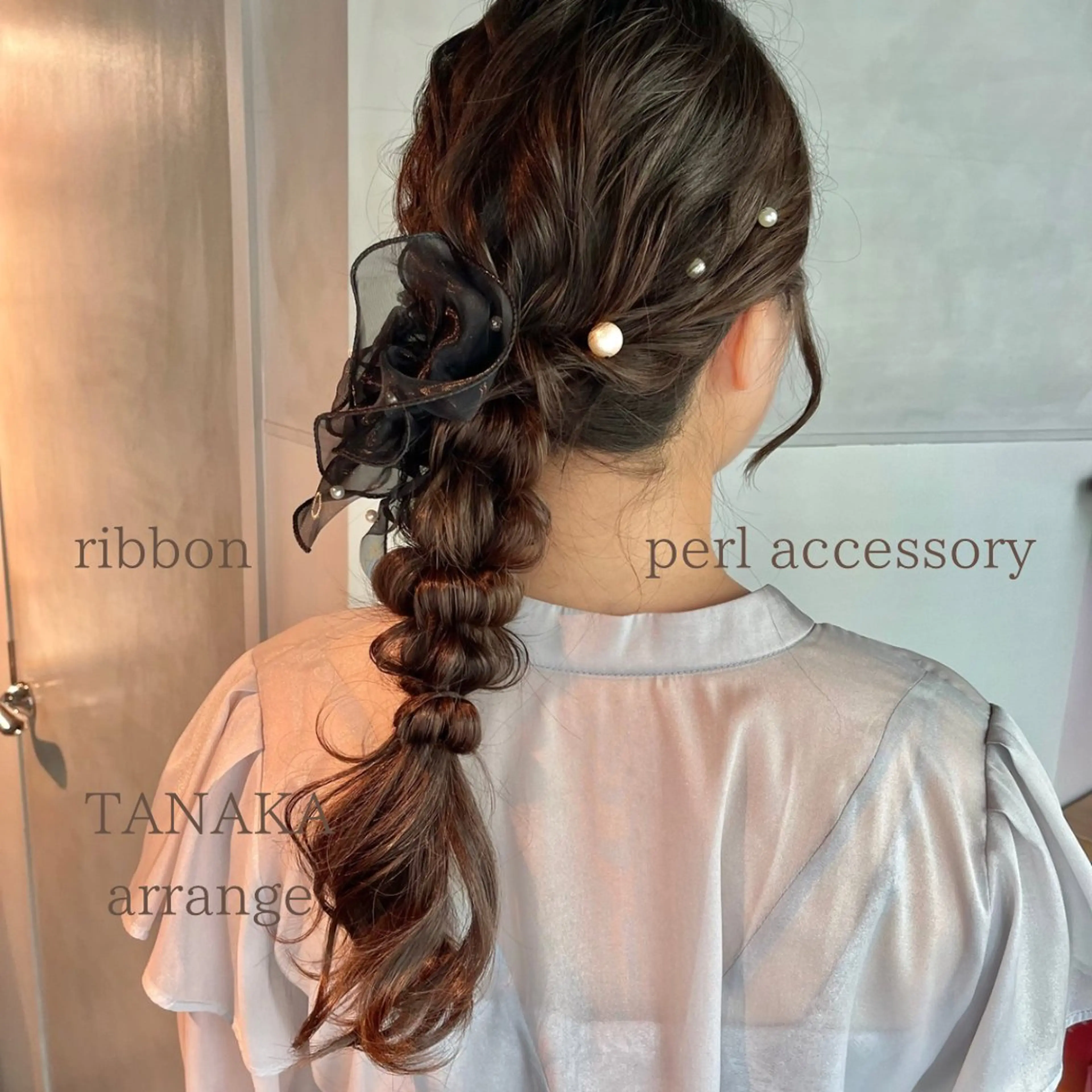 ヘアアレンジ 結婚式・ブライダル 卒業式のヘアスタイル ヘアセット charm《銀座》 ヘアセット/縮毛矯正のヘアスタイル