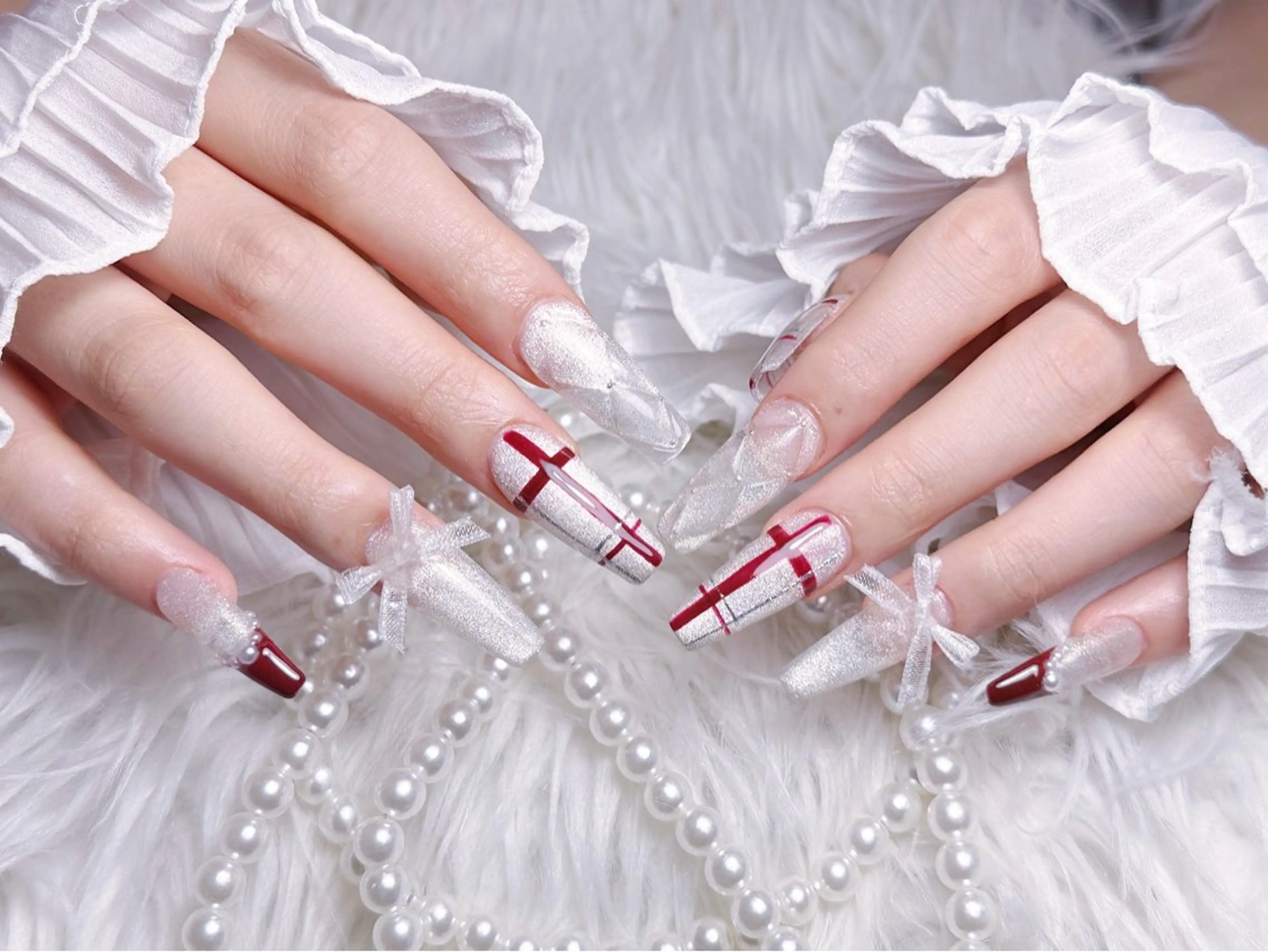 ネイル ☁️Minmin Tsuki💙🩵のネイルデザイン