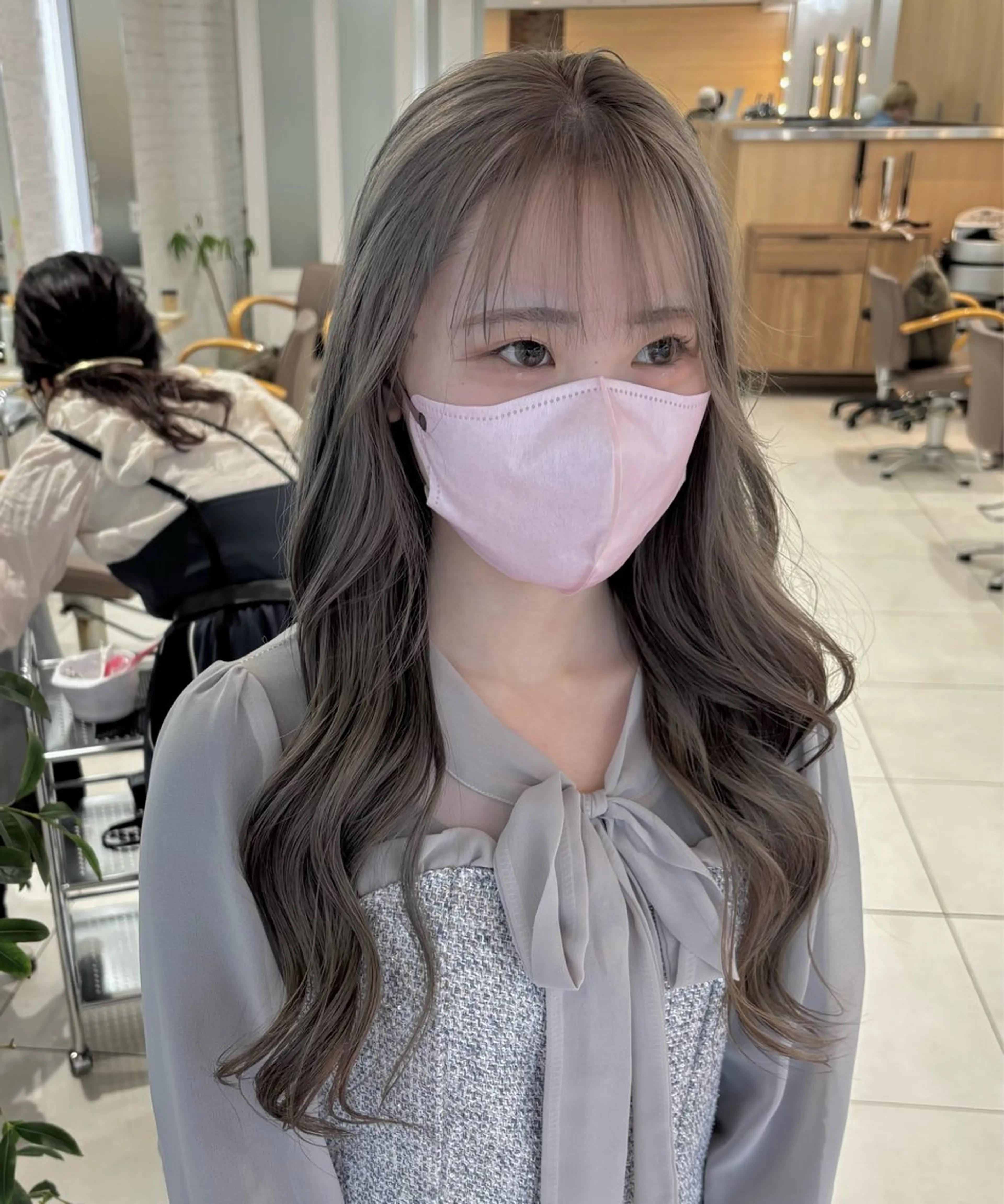 ロング ヘアカラー トリートメント 森田さち /金山/ハイトーンのヘアスタイル