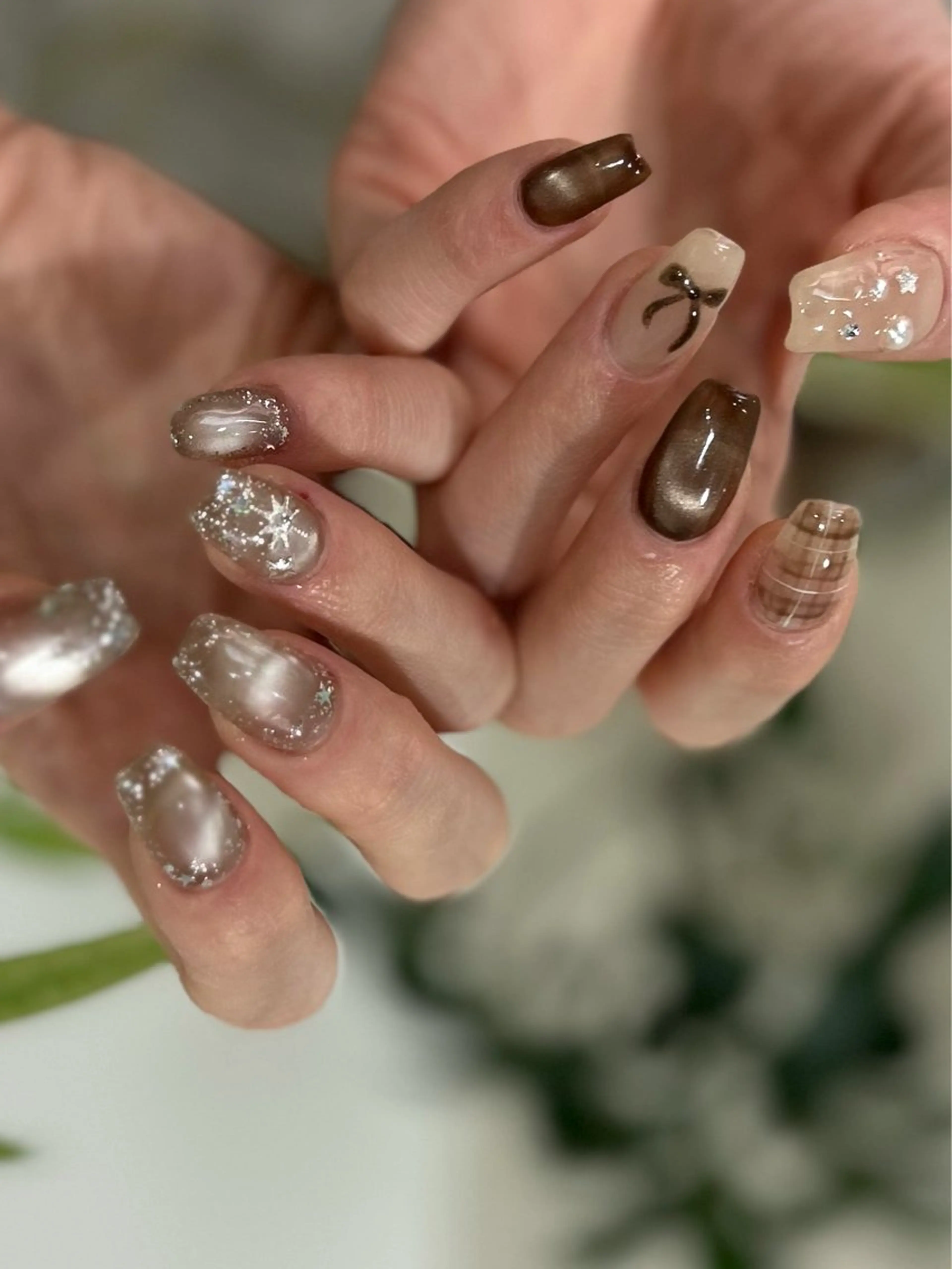 ネイル 冬ネイル クリスマス garage nail_yukaのネイルデザイン