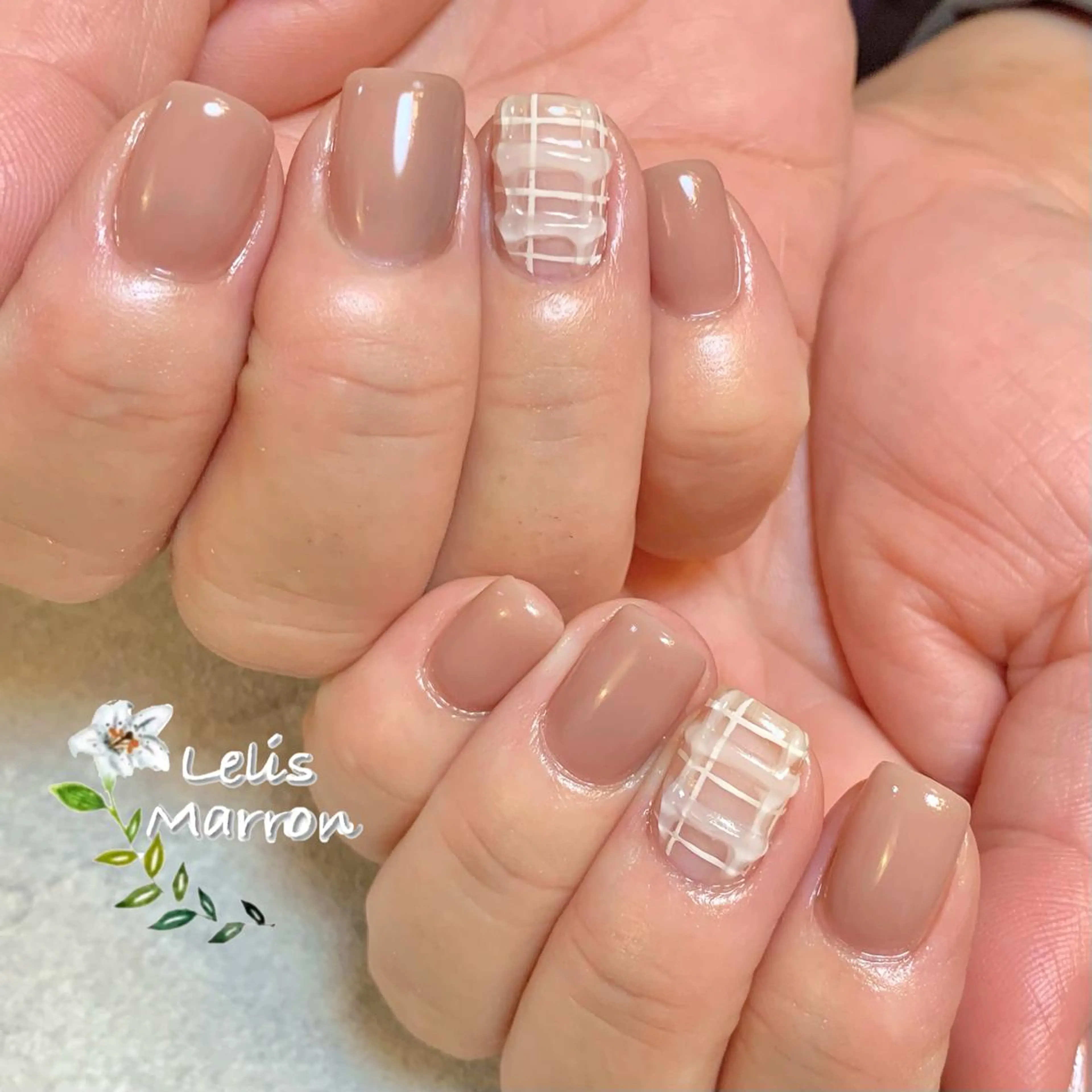 ネイル ハンドネイル Lelis Marron所属・岸 侑李のネイルデザイン