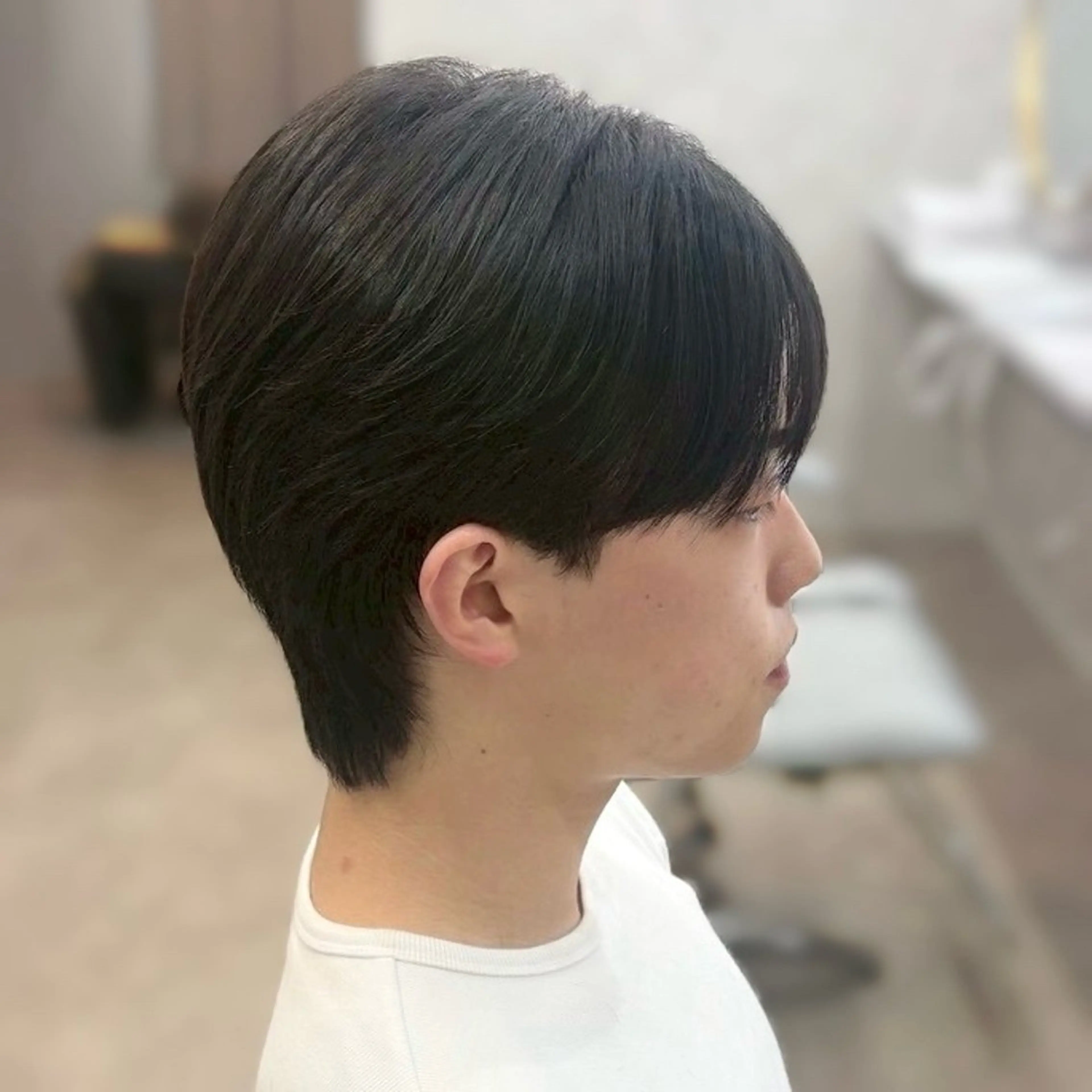 メンズ カット フェザーパーマ🦋セ ンターパート🖤彩音のヘアスタイル