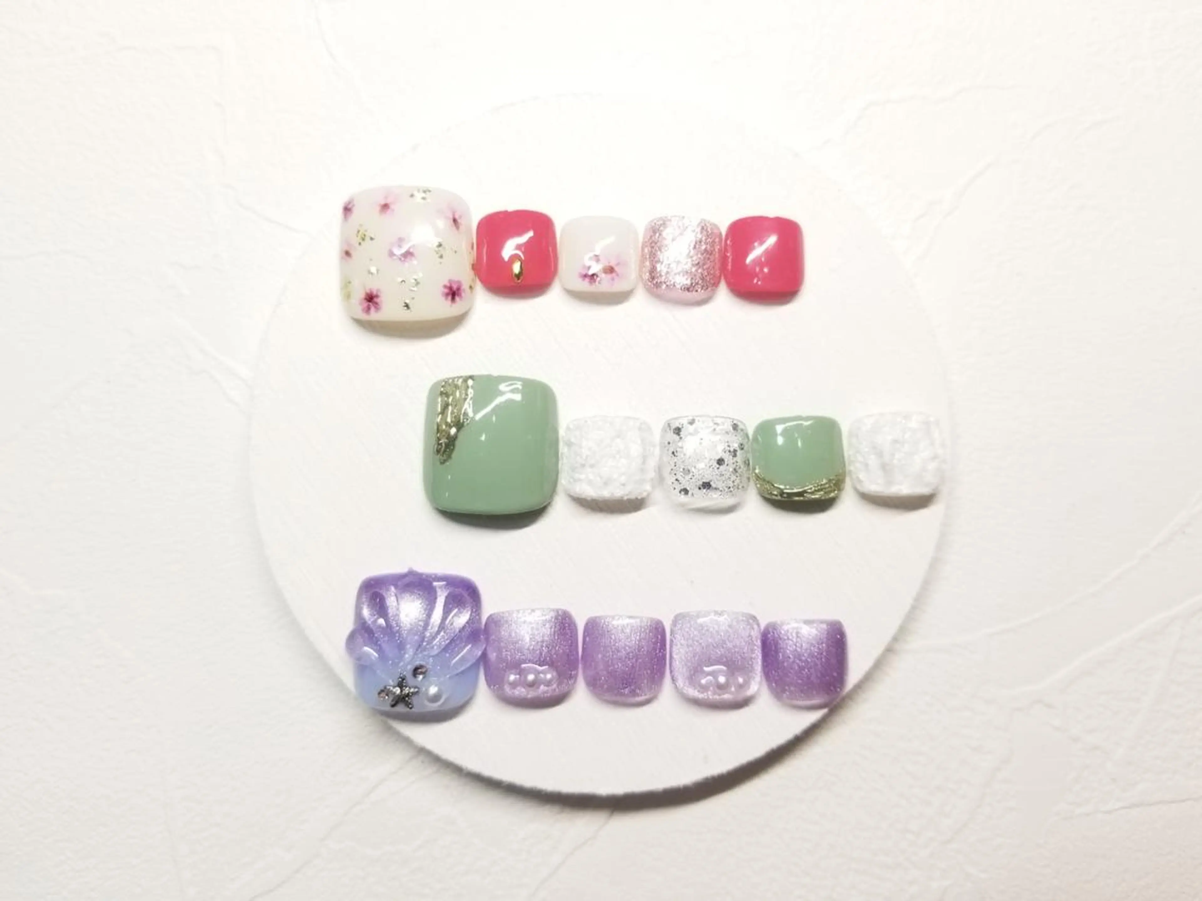 ネイル フットネイル ネイリストYuri シェルウェリナ船橋のネイルデザイン