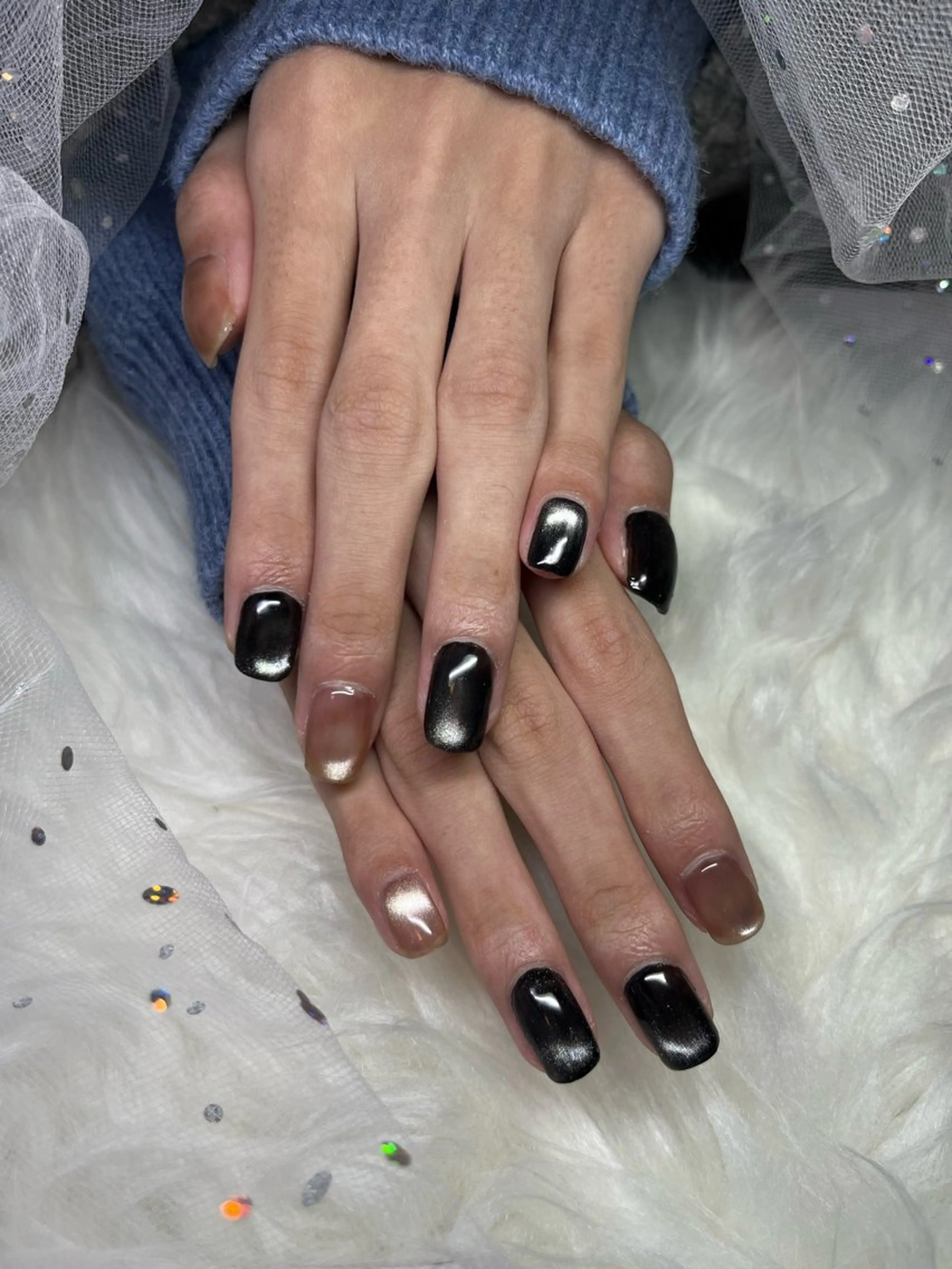 ネイル マグネットネイル ハンドネイル Miyakawa Ririkoのネイルデザイン