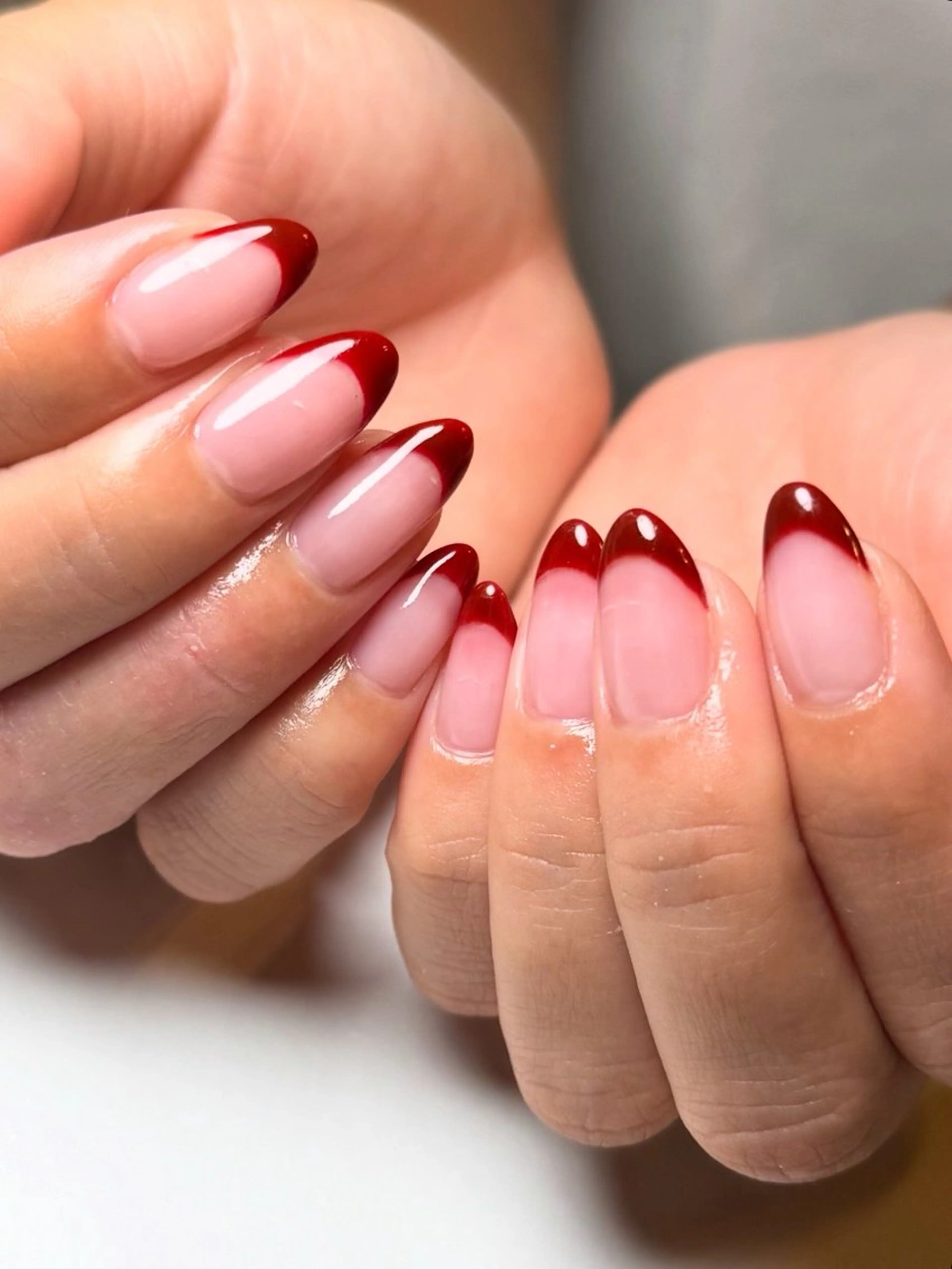 【他店オフ込み】フレンチネイル💅（クリアベース）の写真