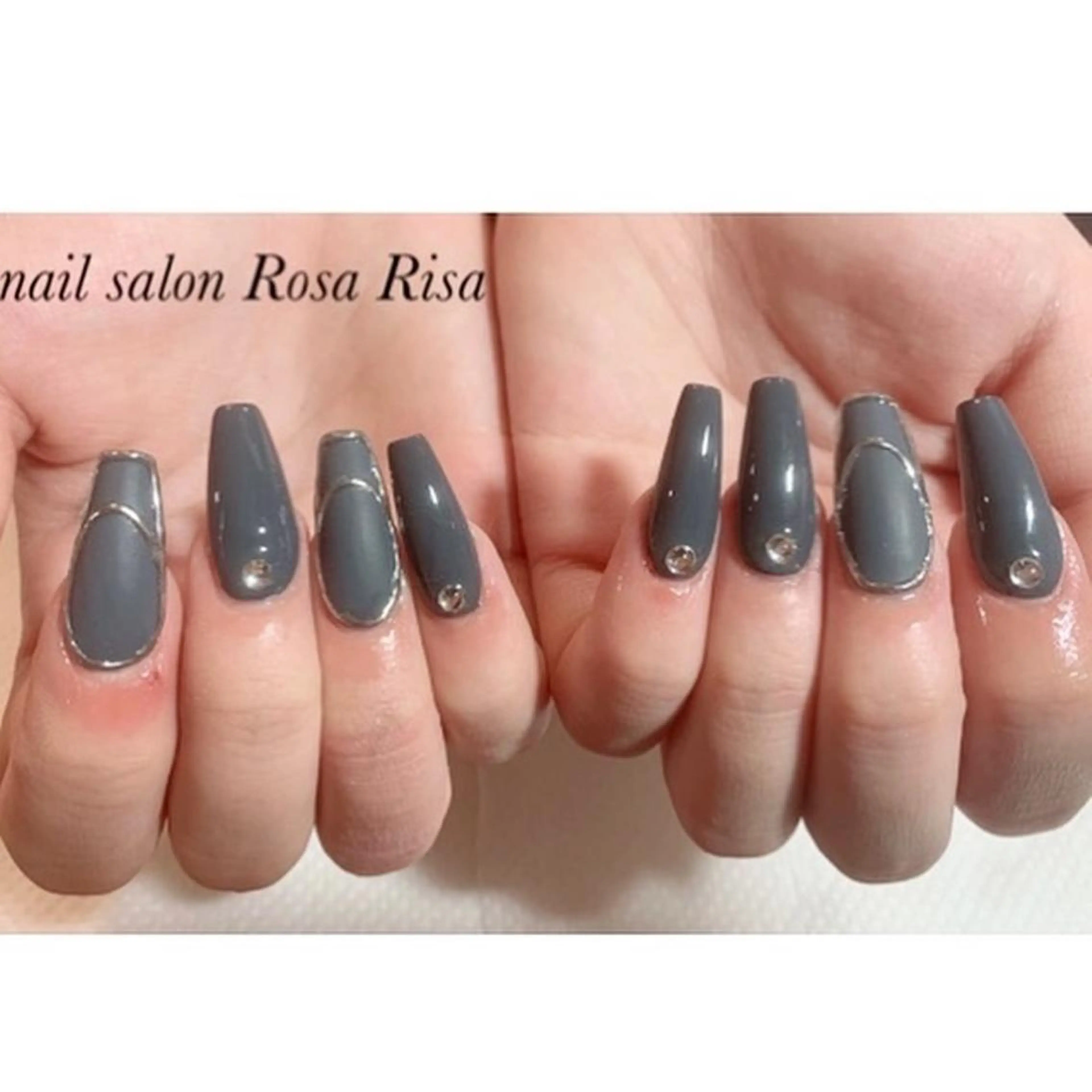 ロング ネイル ハンドネイル ネイルスタジオ シェイクユアハンズのネイルデザイン