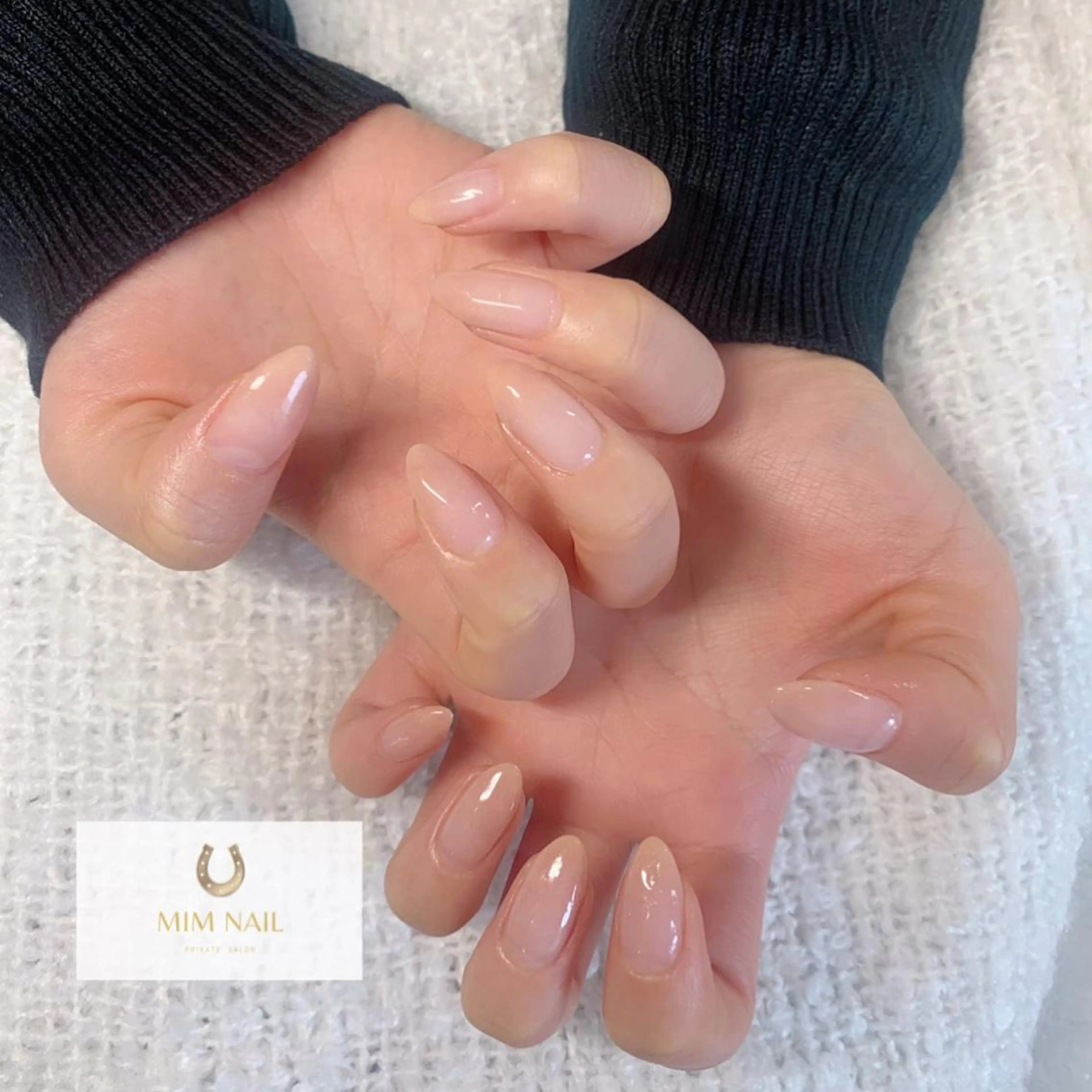 ネイル 長さ出し グラデーション スカルプネイル シンプルネイル *･*MIMnail 1号店･*:･*のネイルデザイン