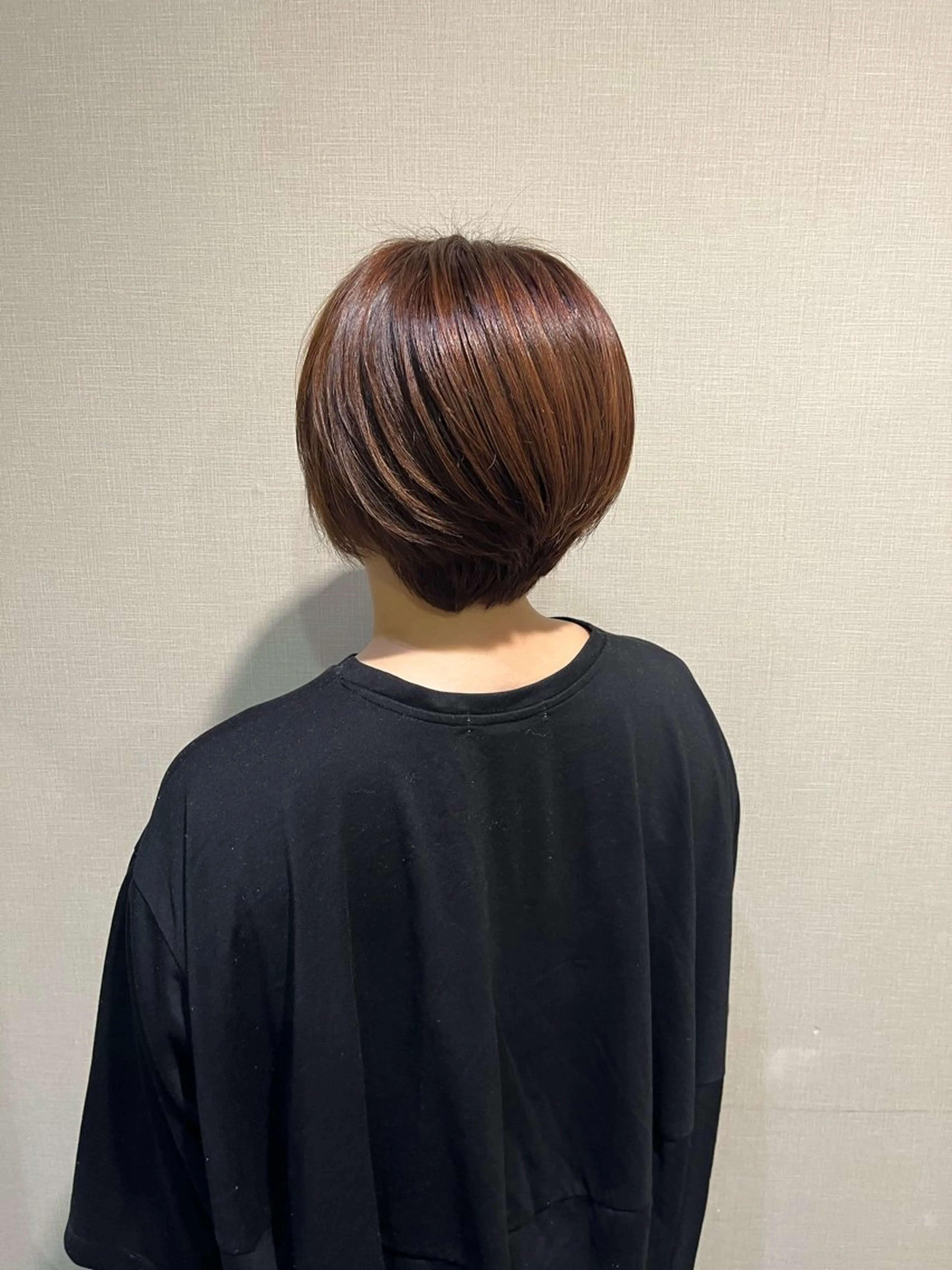 カラー ブラウンカラー オレンジ オレンジブラウン ヘアカラー hair design chouchou所属・イイダ ヒナのヘアスタイル