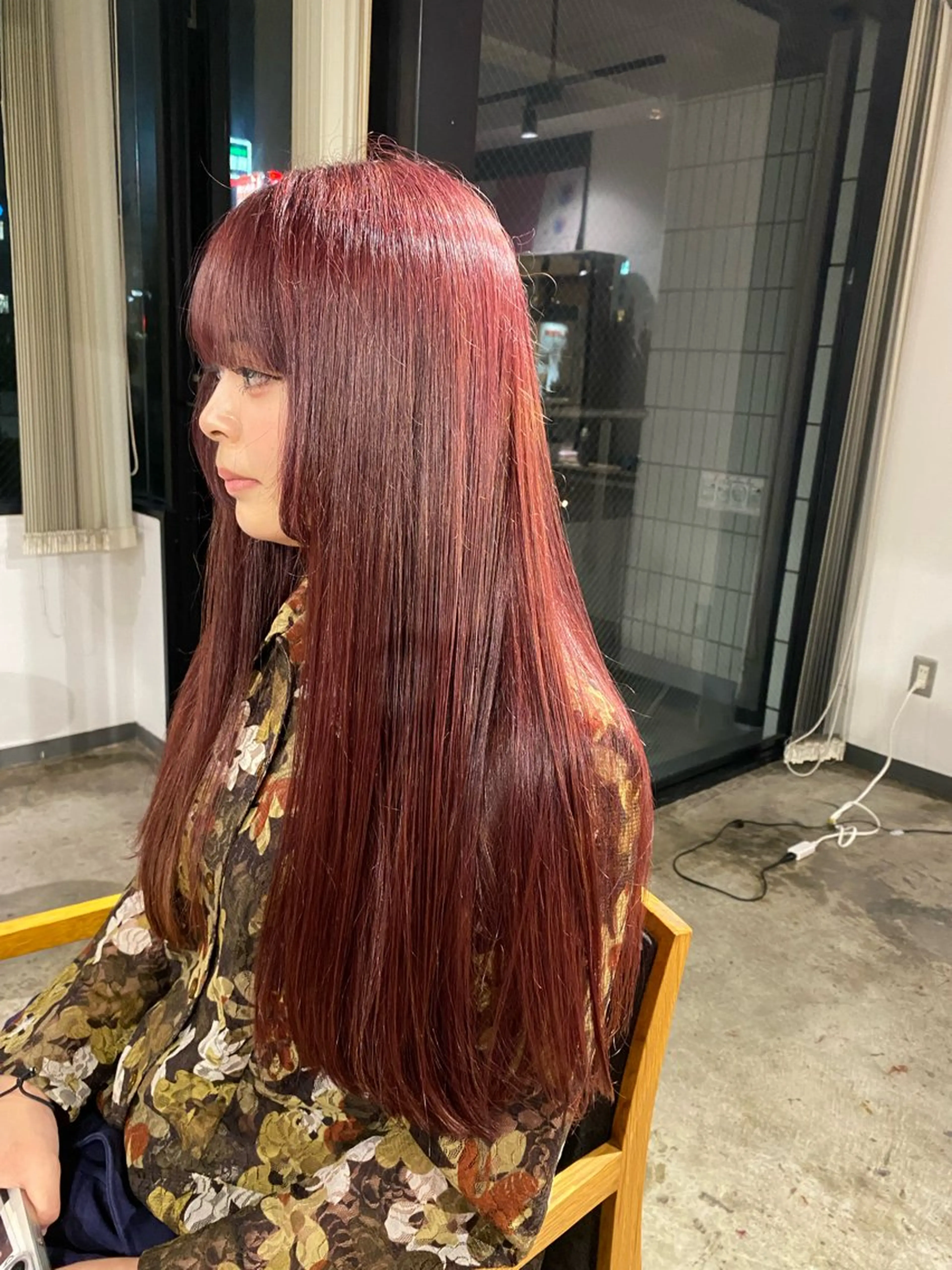 ロング カラー ベージュカラー ブリーチ ピンクカラー ピンクベージュ メンズパーマ 特化/中川拓也のヘアスタイル