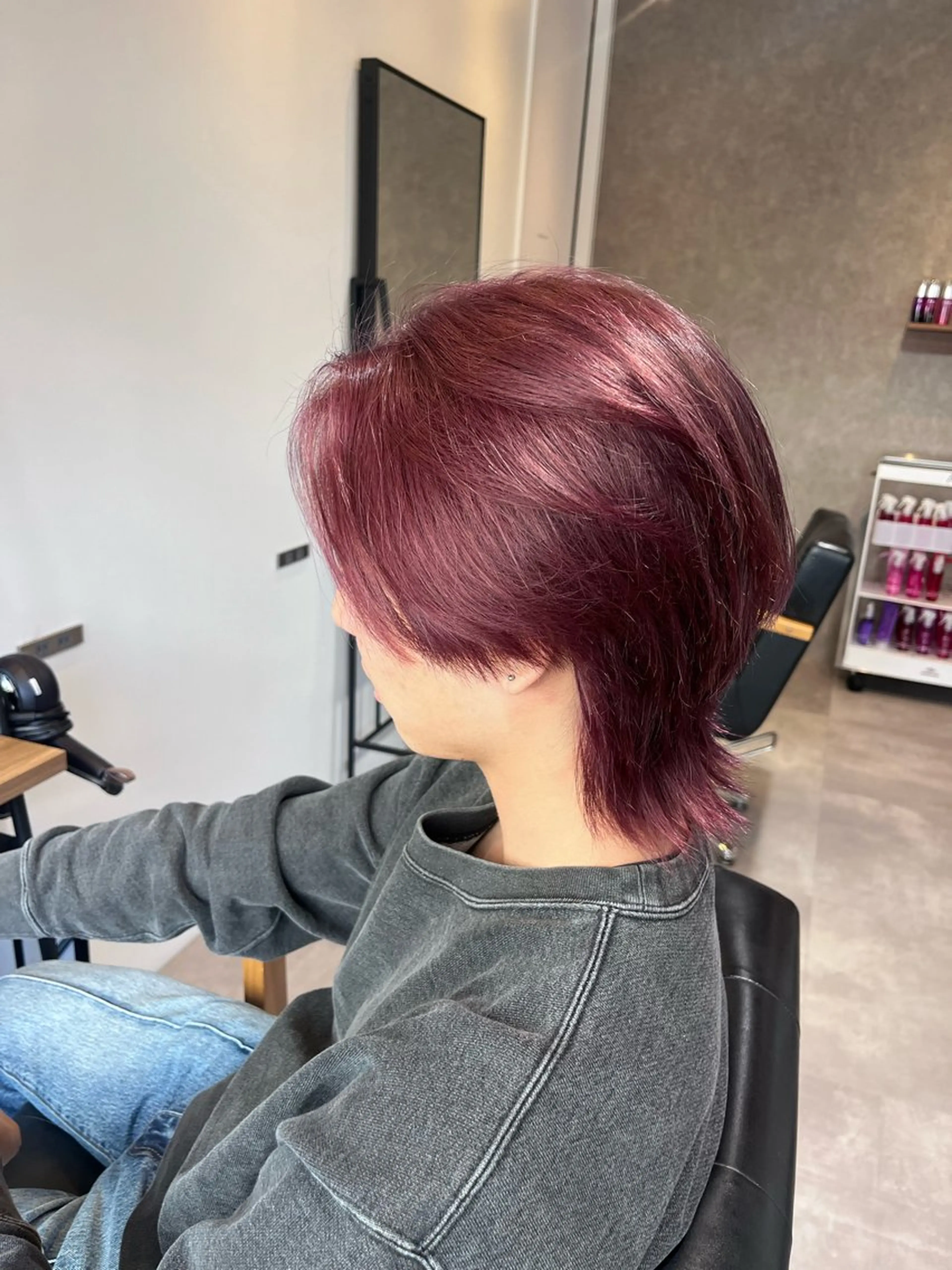 ショート カラー メンズ ヘアカラー elima横浜西口所属・fifth/シン🌿 透明感カラー/パーマのヘアスタイル