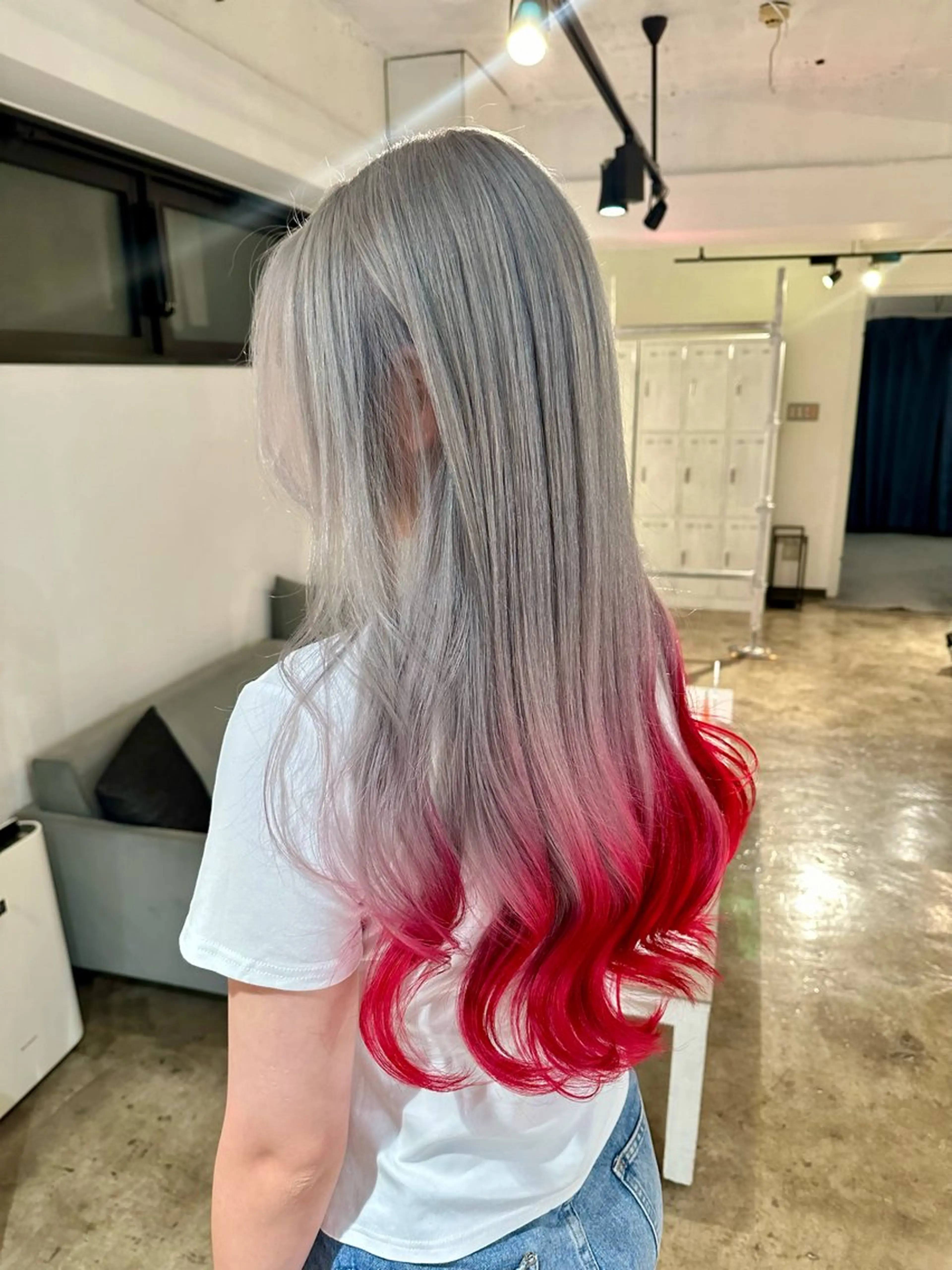 ロング カラー ヘアカラー トリートメント ヘアセット ✨艶ブリーチカラー ✨四ノ宮裕己のヘアスタイル