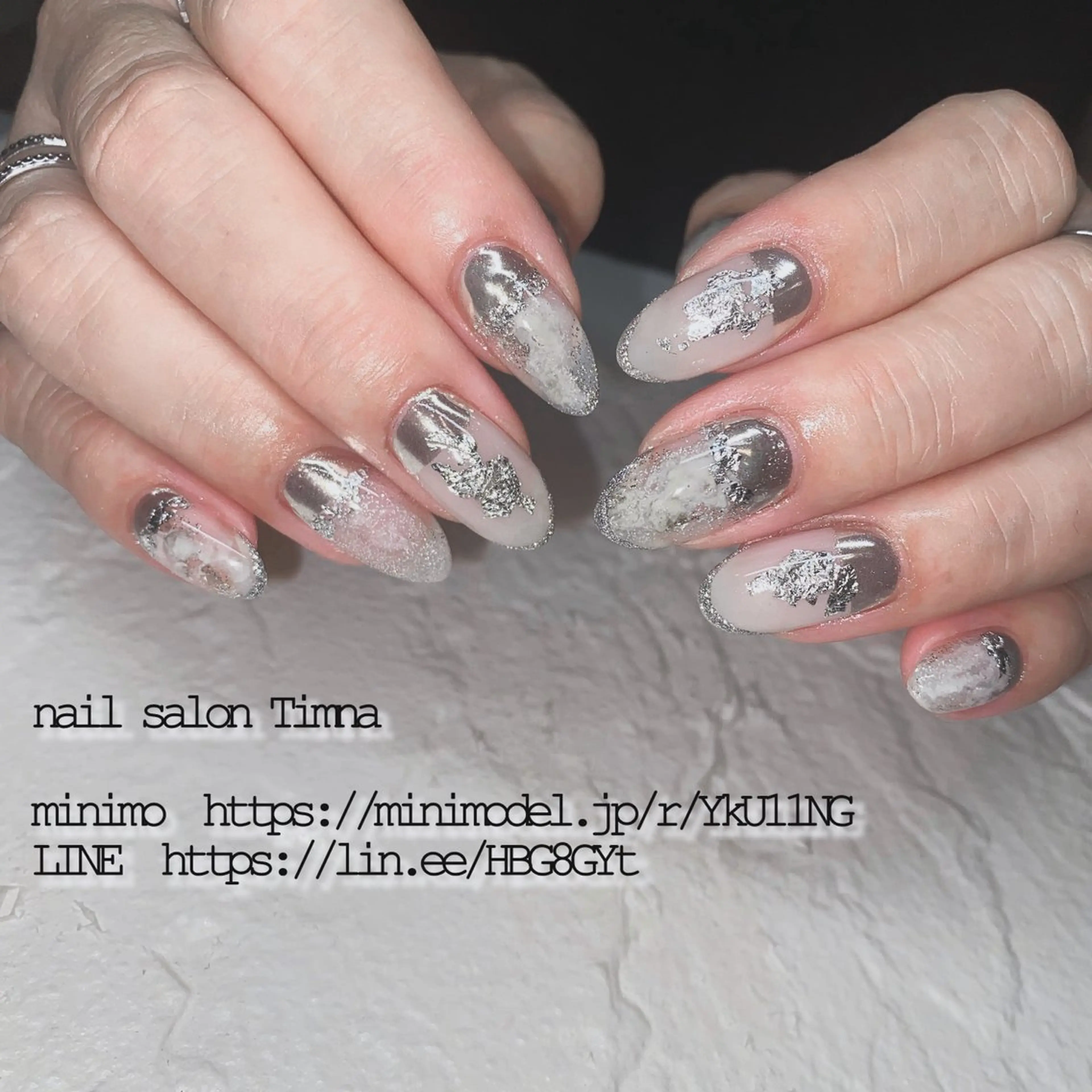 ミディアム ハンドネイル NAILSALON 🍔Timna🍟のネイルデザイン