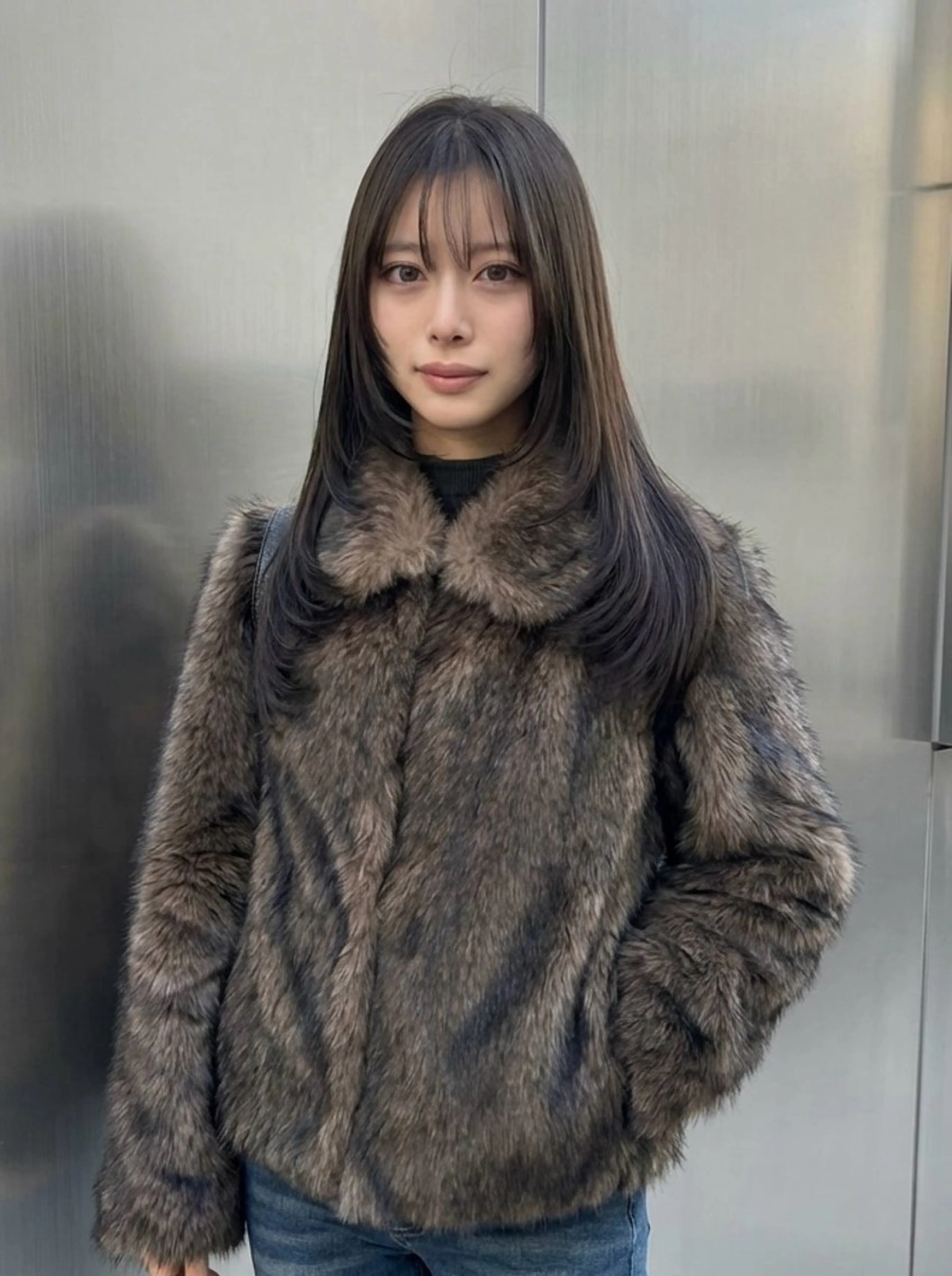 ロング ハイレイヤー レイヤーカット カット ヘアカラー トリートメント えり 堀江/ボブ /透明感/レイヤーのヘアスタイル