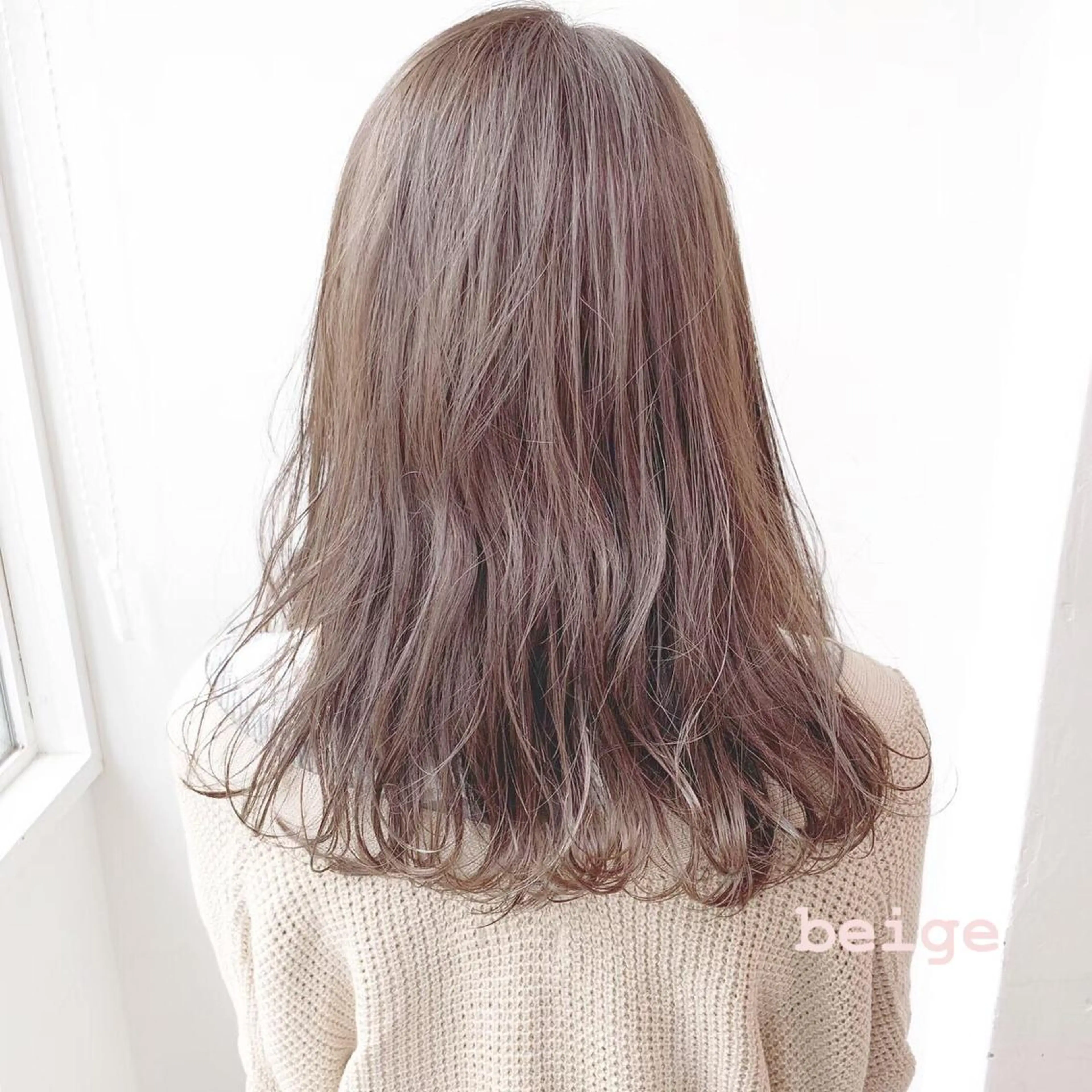 セミロング カラー ヘアカラー トリートメント 💗🤍透明感カラー 🤍💗kanonのヘアスタイル