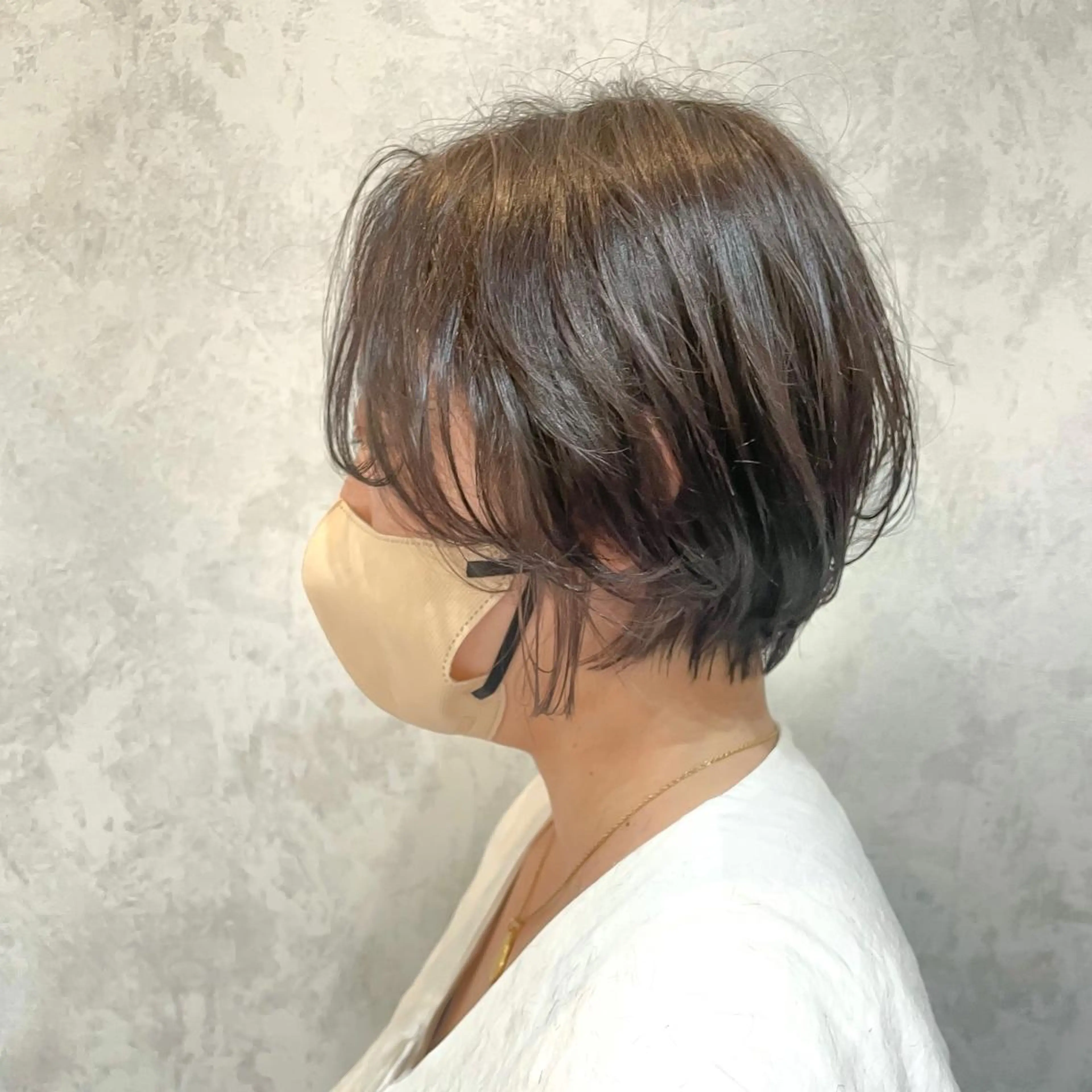 ショート カラー ヘアアレンジ ショートボブ ベージュカラー インナーカラー ピンクカラー ボブ SHANTi 飯塚 ヘアセット/髪質改善のヘアスタイル