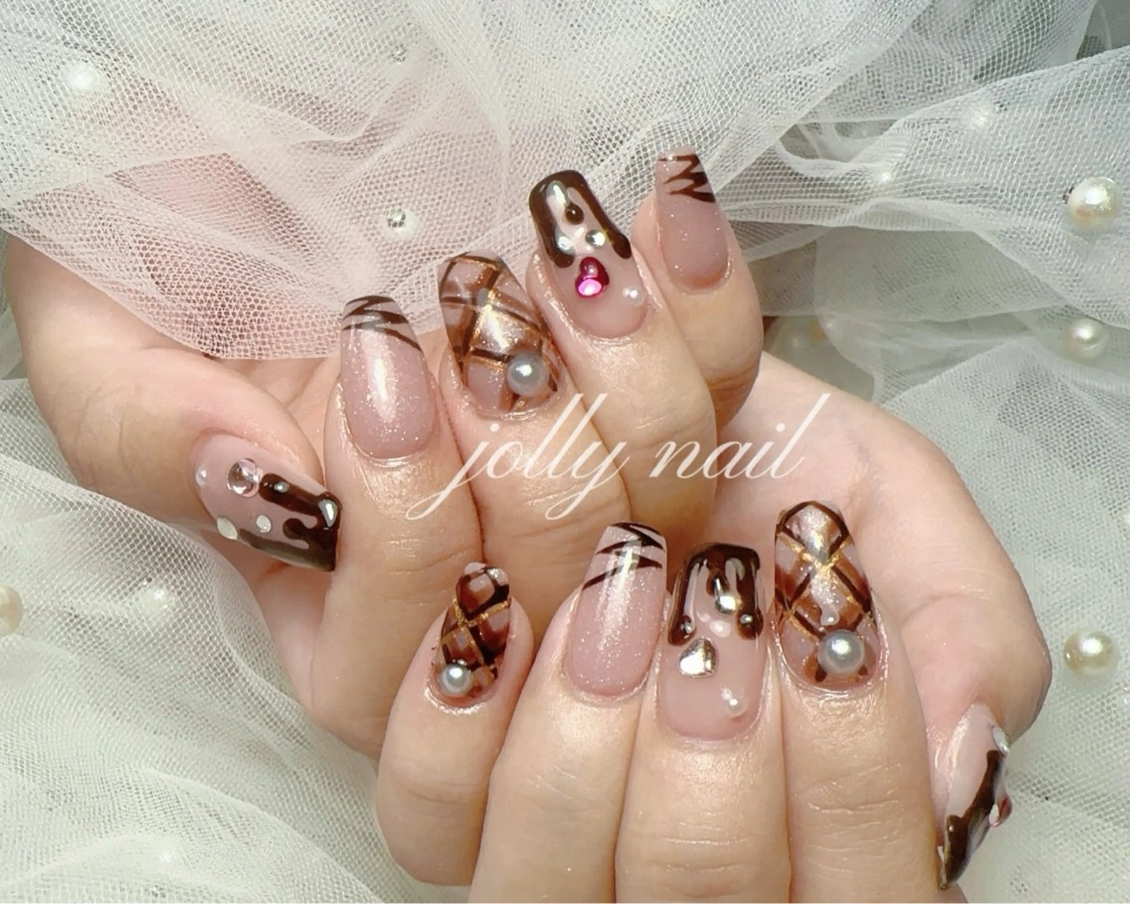 ネイル Gloss nail salonジェル＆長さだし専門店所属・Meri💅ジェル& チップ長さだし専門のネイルデザイン