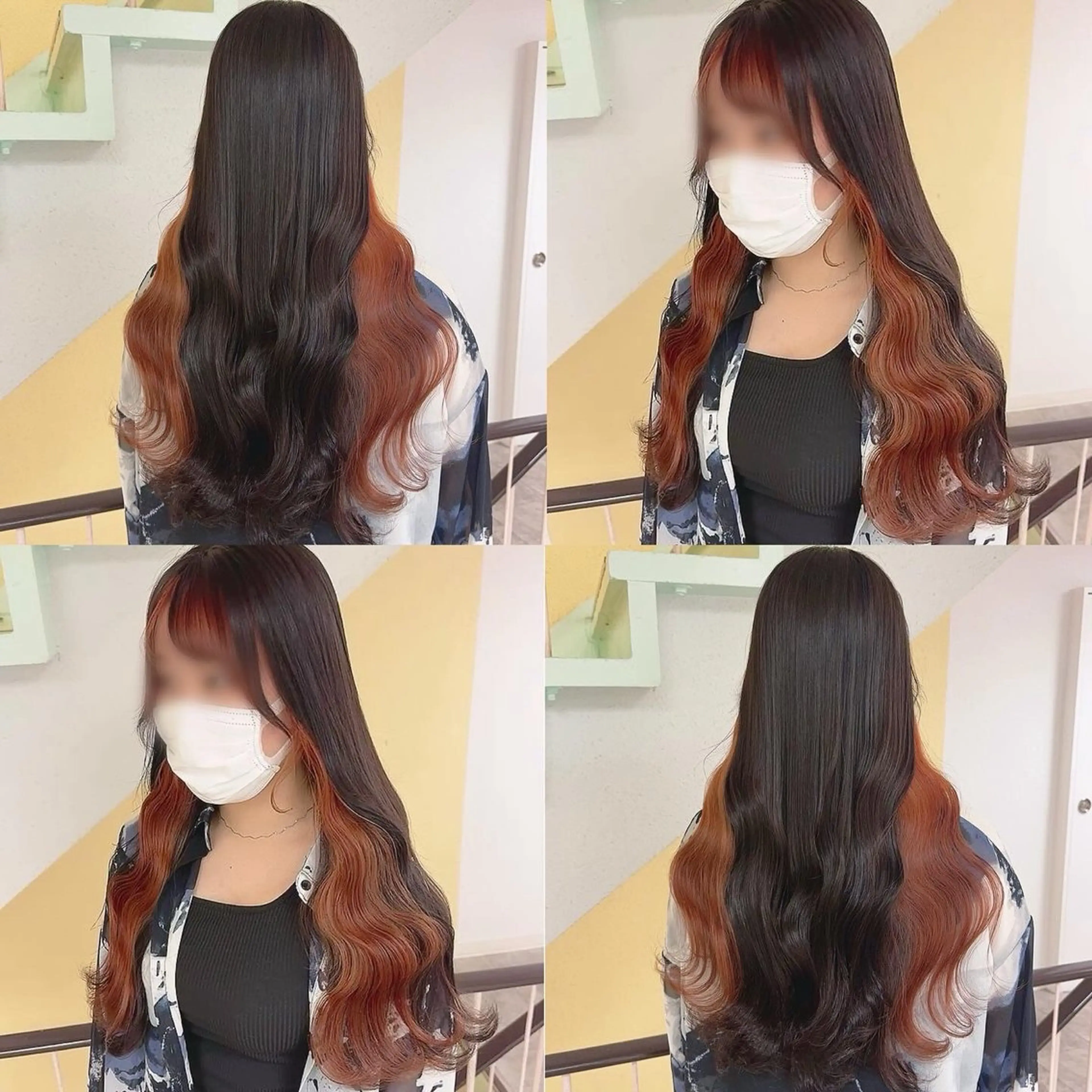 カラー ヘアカラー トリートメント 渋谷:インナーカラー ／🍒エリカ🍒のヘアスタイル