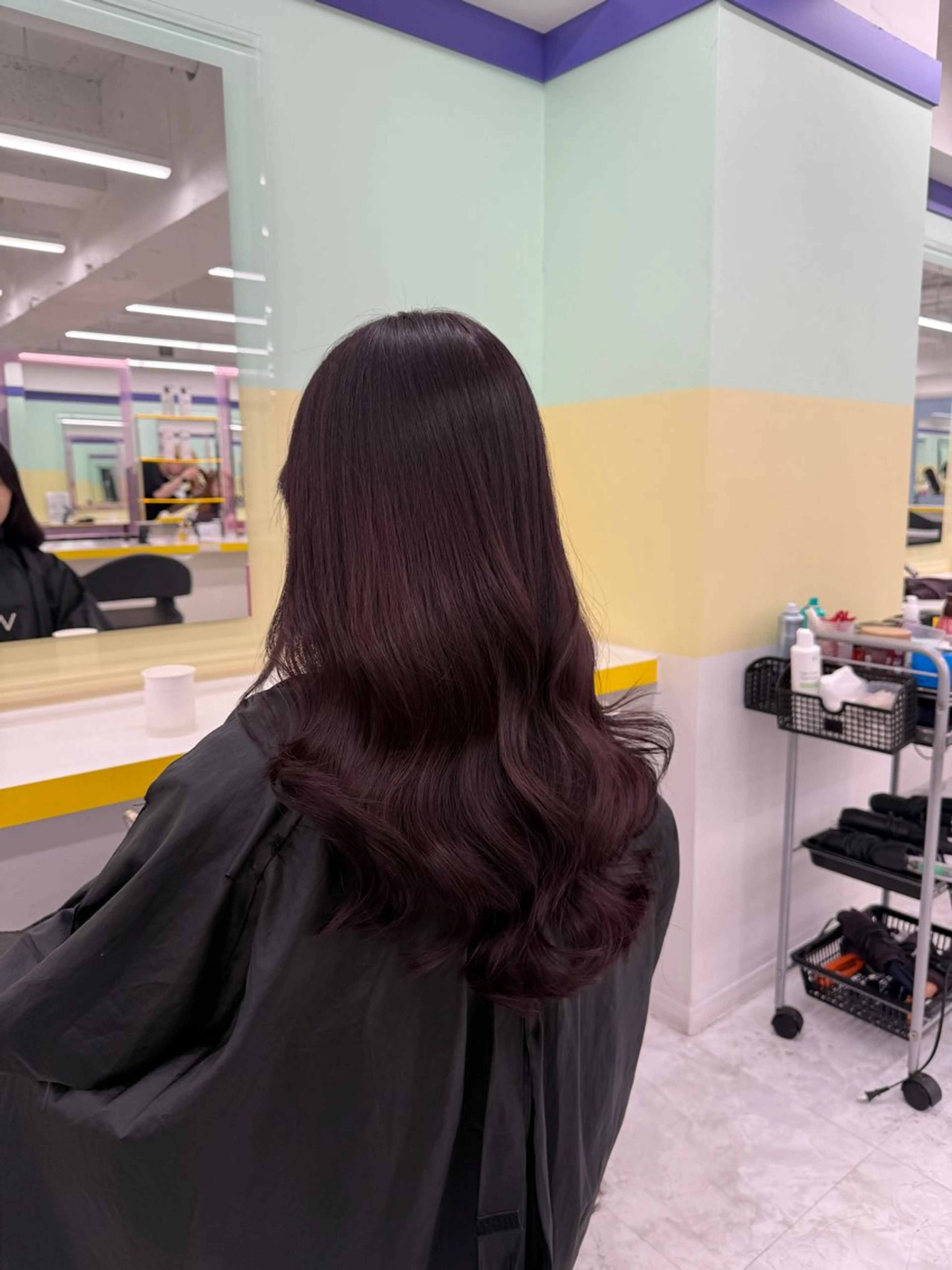 ロング カラー ヘアアレンジ レッドカラー ヘアカラー トリートメント ヘアセット 🎀Girly艶髪カ ラー🎀Harukaのヘアスタイル