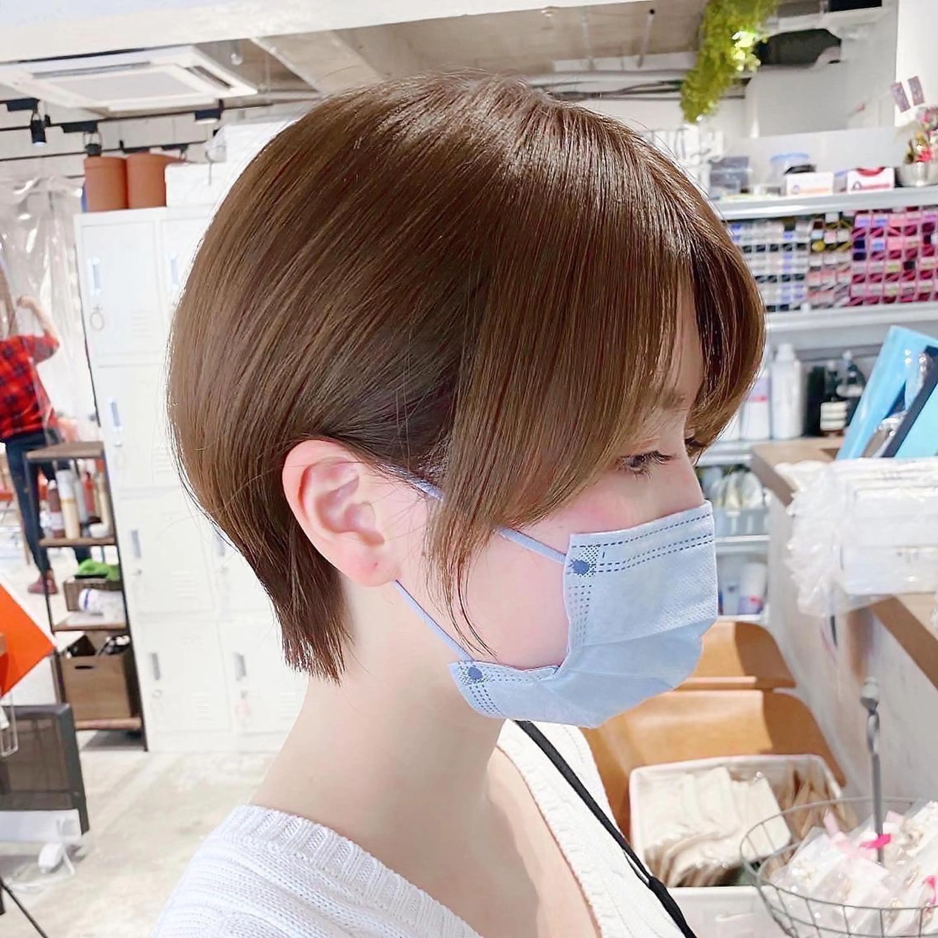 ショート カット ヘアカラー トリートメント ✨圧倒的満足度◎ 小顔美人ショート✨佃のヘアスタイル