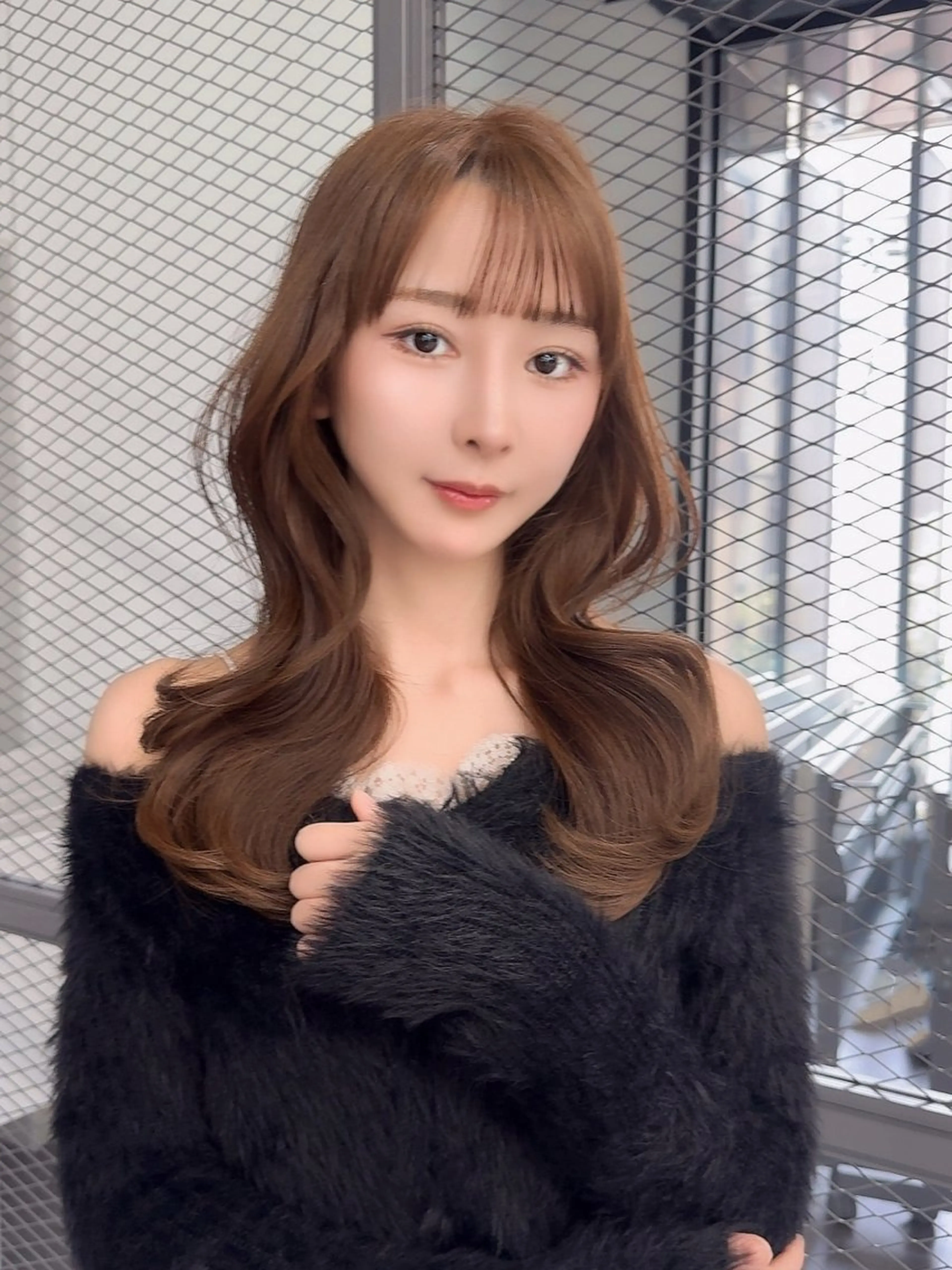 セミロング ヘアカラー 橋本 りくのヘアスタイル