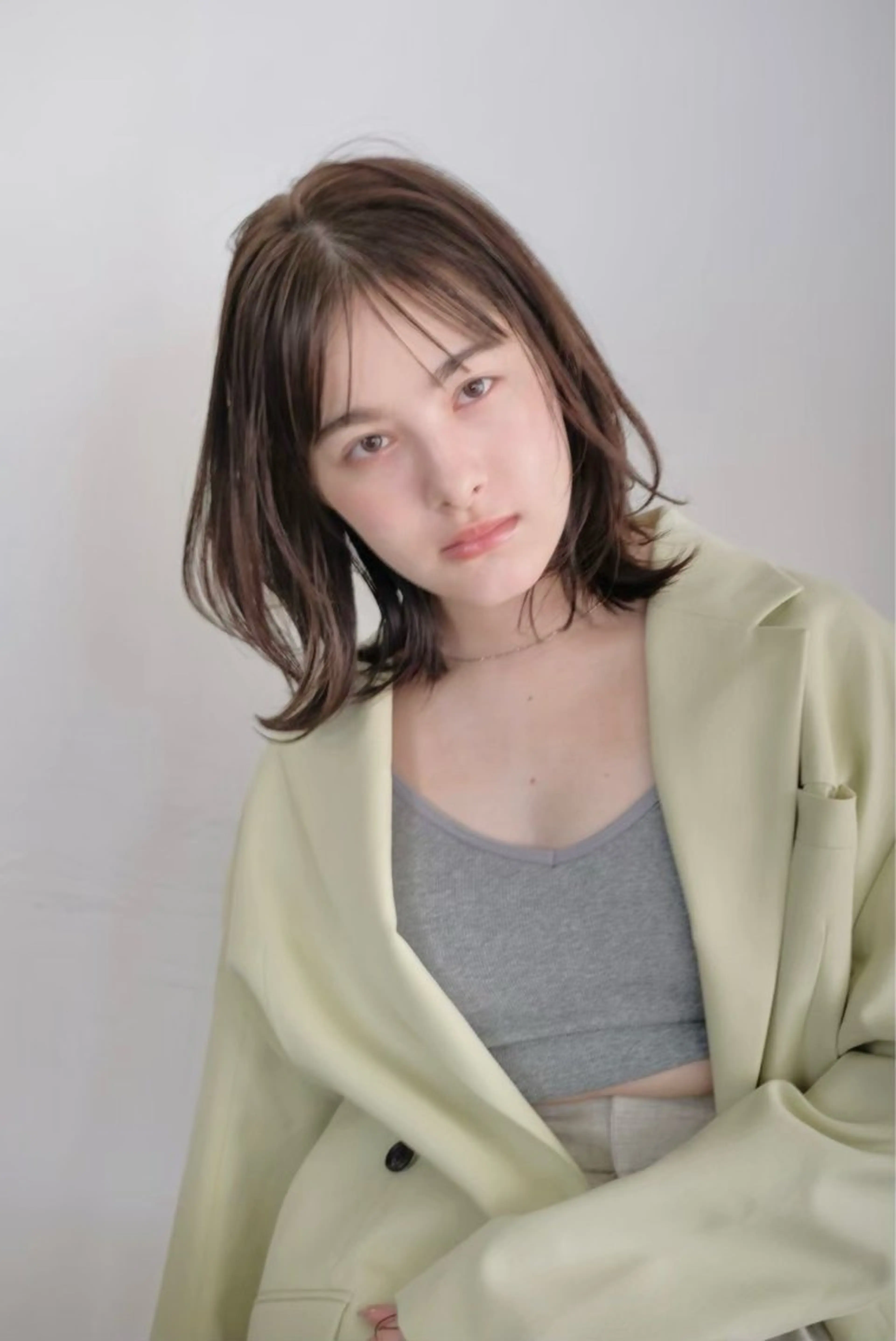 ミディアム ミディアムレイヤー レイヤーカット カット SHEA.所属・表参道SHEA Am i／レイヤーカットのヘアスタイル