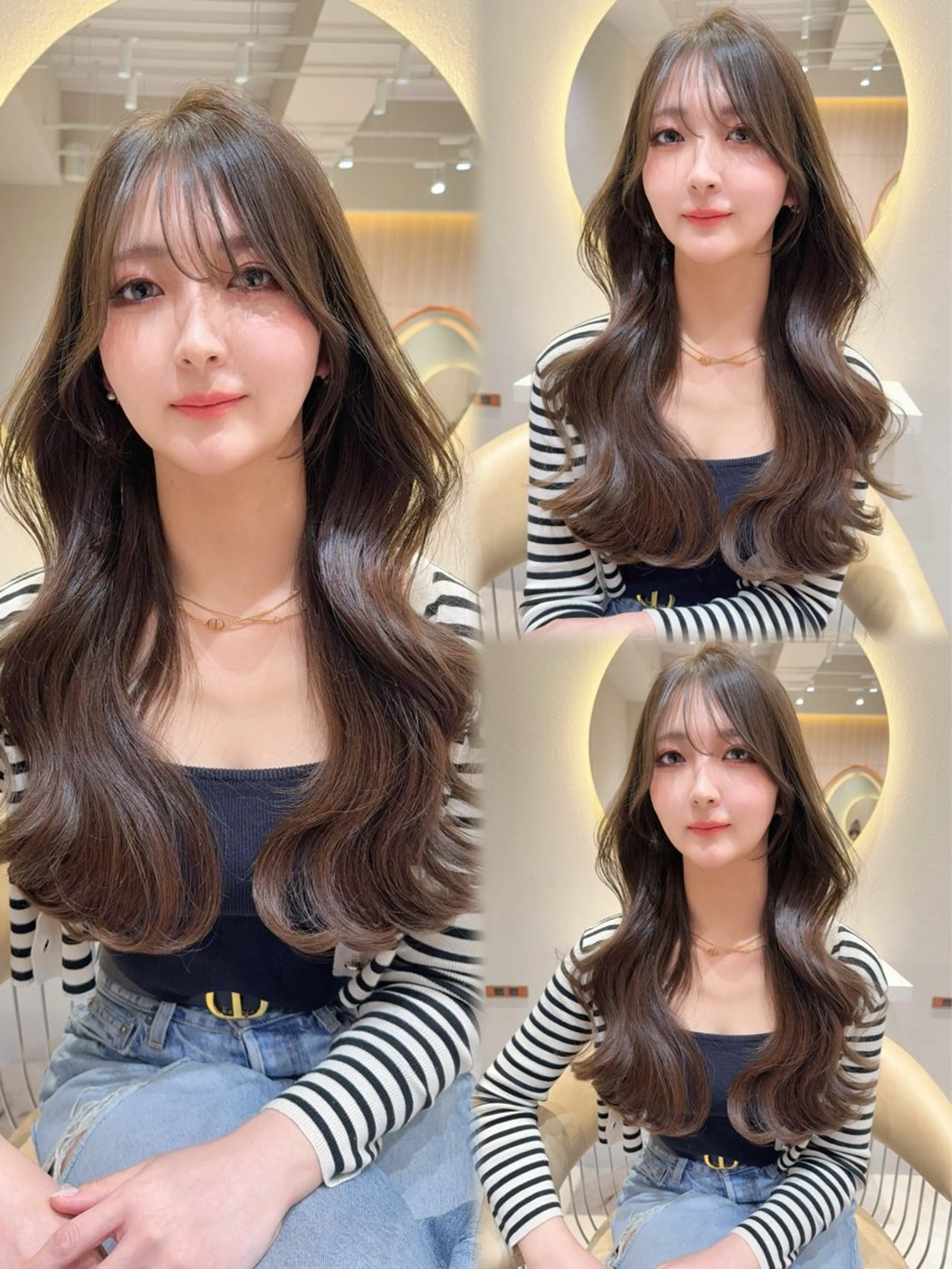 ロング カラー カット ヘアカラー トリートメント レイヤー❣️縮毛矯正 川村利幸のヘアスタイル