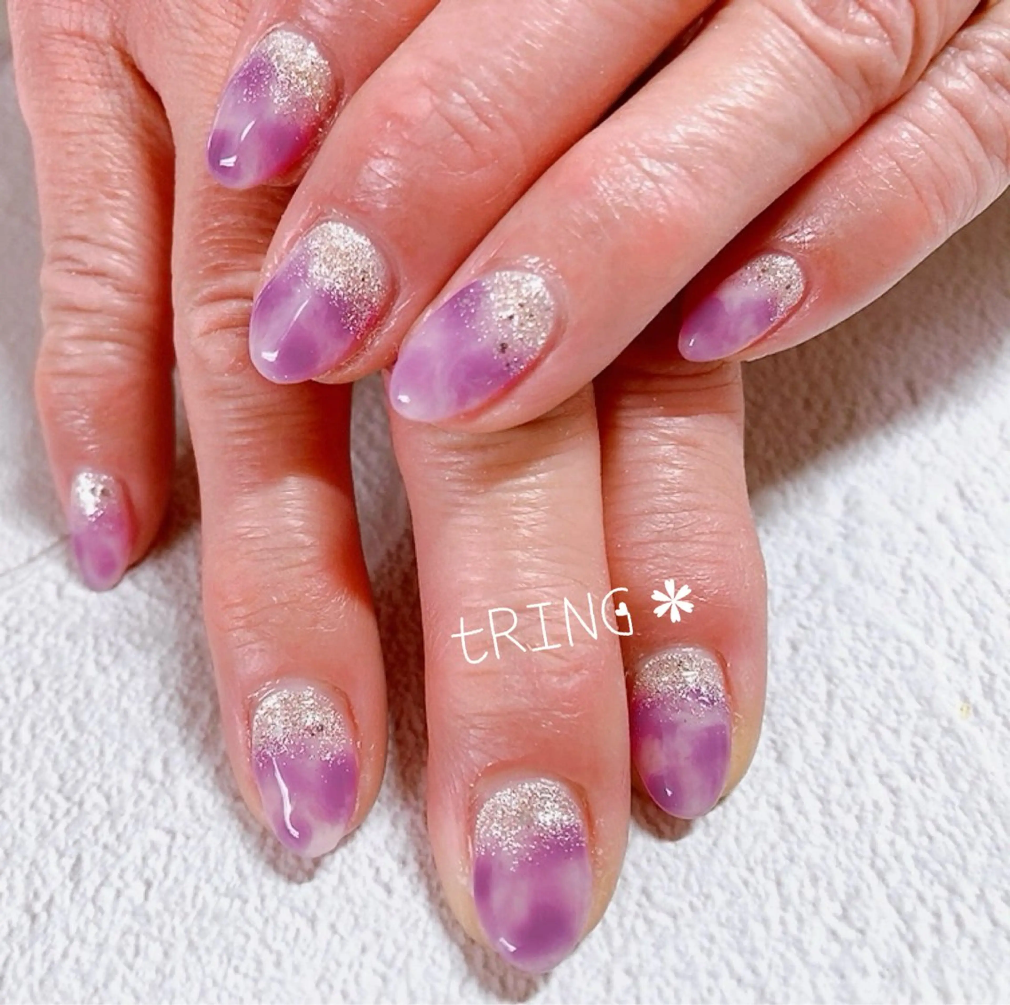 ネイル ハンドネイル tRING＊ しいの木台のネイルデザイン