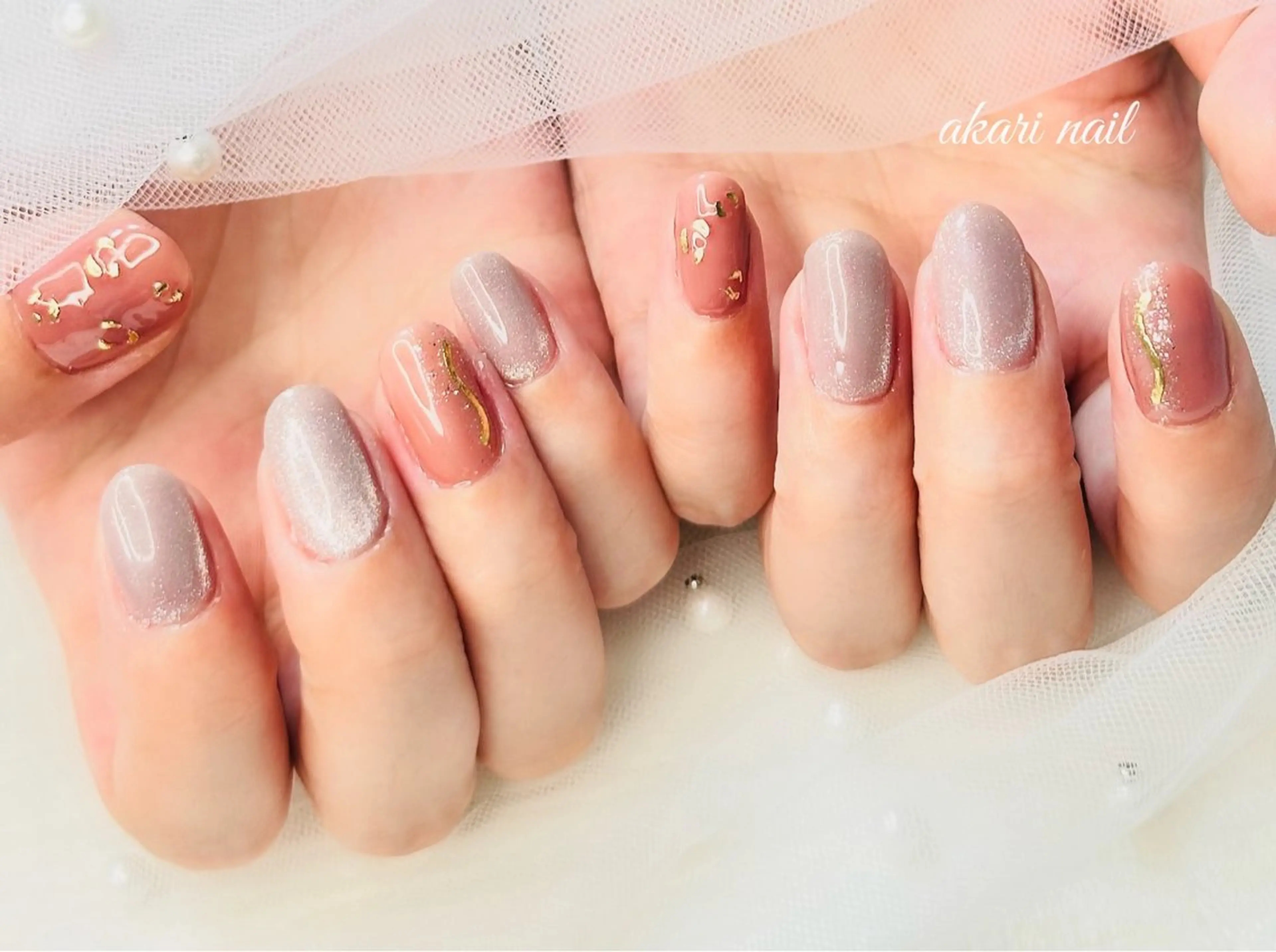 ネイル ハンドネイル フットネイル AKARI nail💅のネイルデザイン