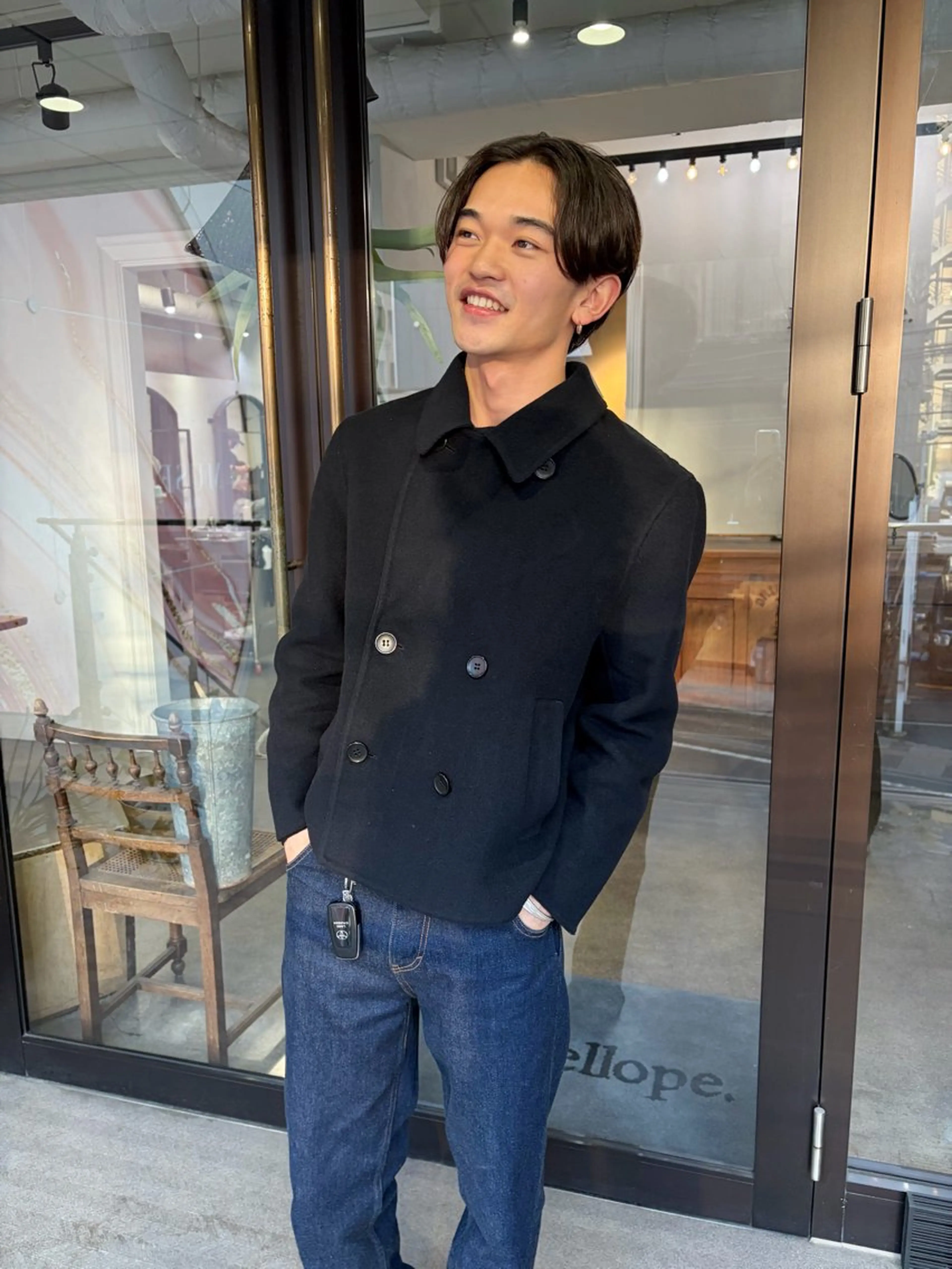 ショート メンズ センターパート メンズショート ハンサムショート ショートヘア カット 千葉 郁也のヘアスタイル