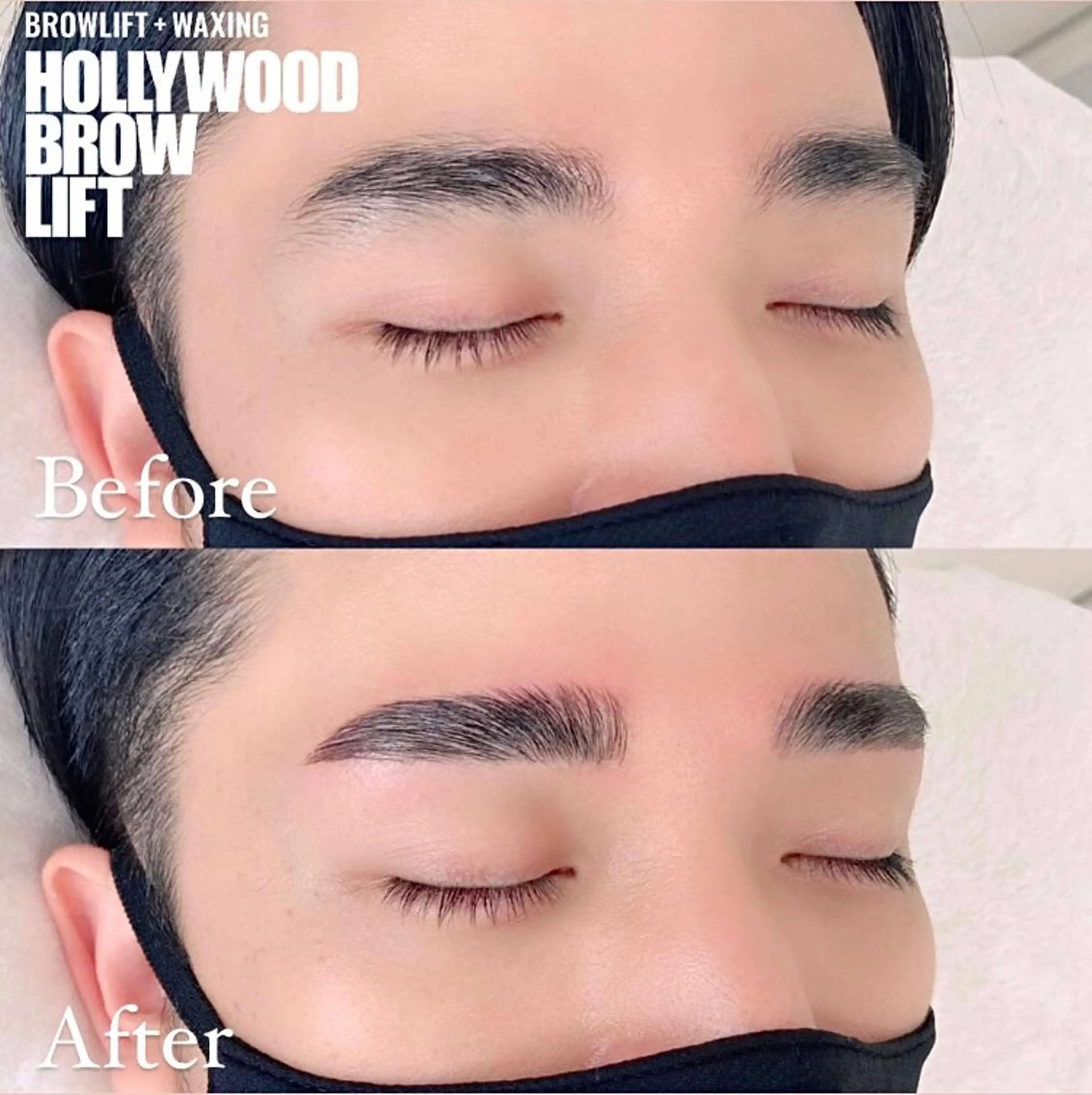 メンズ アイブロウ メンズパーマ ハリウッドブロウリフト 眉毛ワックス脱毛 ワックス脱毛 その他(アイブロウ) Three 👑まつげ＆眉の眉毛・アイブロウイメージ