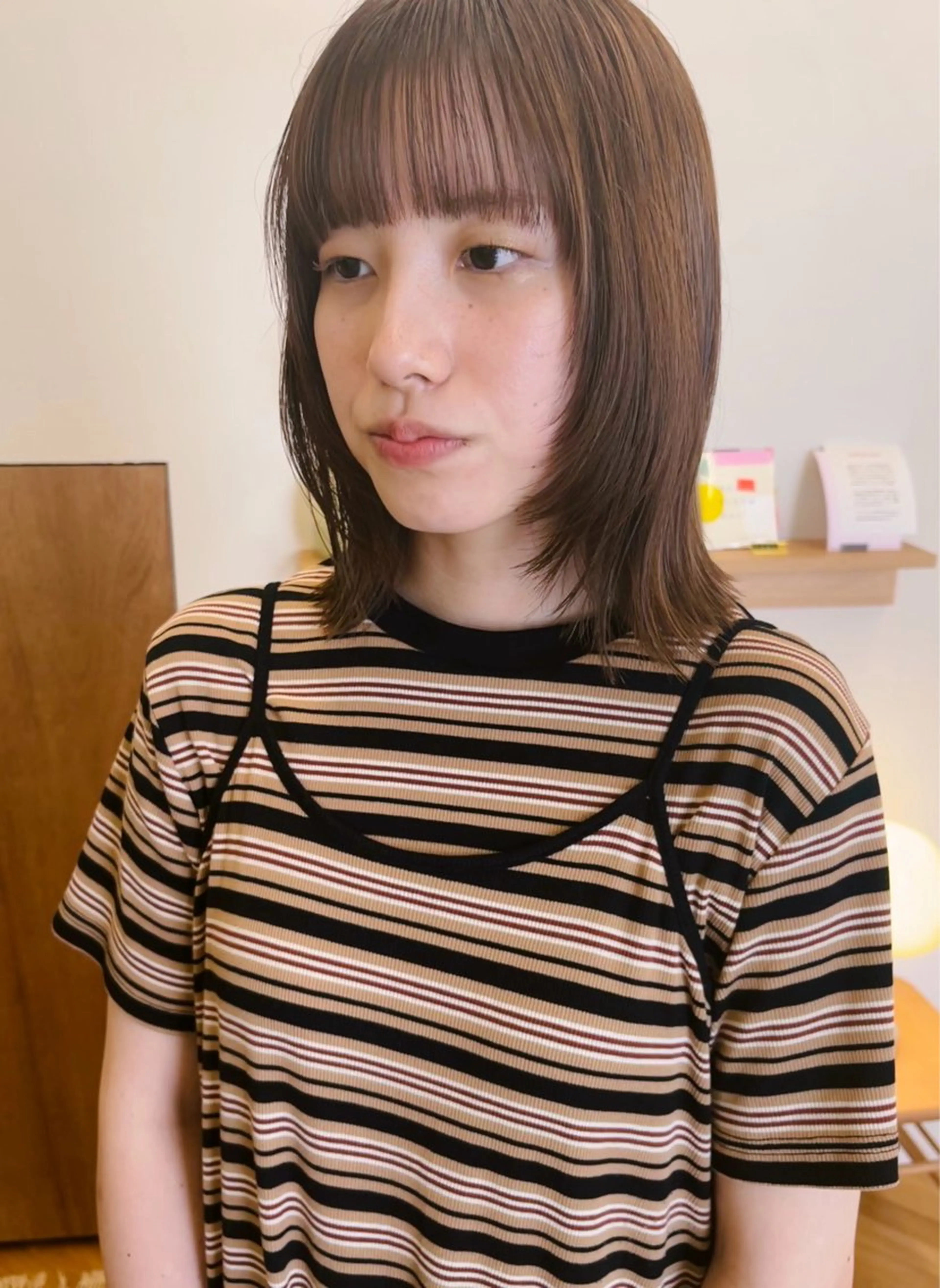 ショート カラー 顔まわりレイヤー レイヤーカット カット ヘアカラー トリートメント 西山 紗耶香🪽 透明感カラー/ボブのヘアスタイル