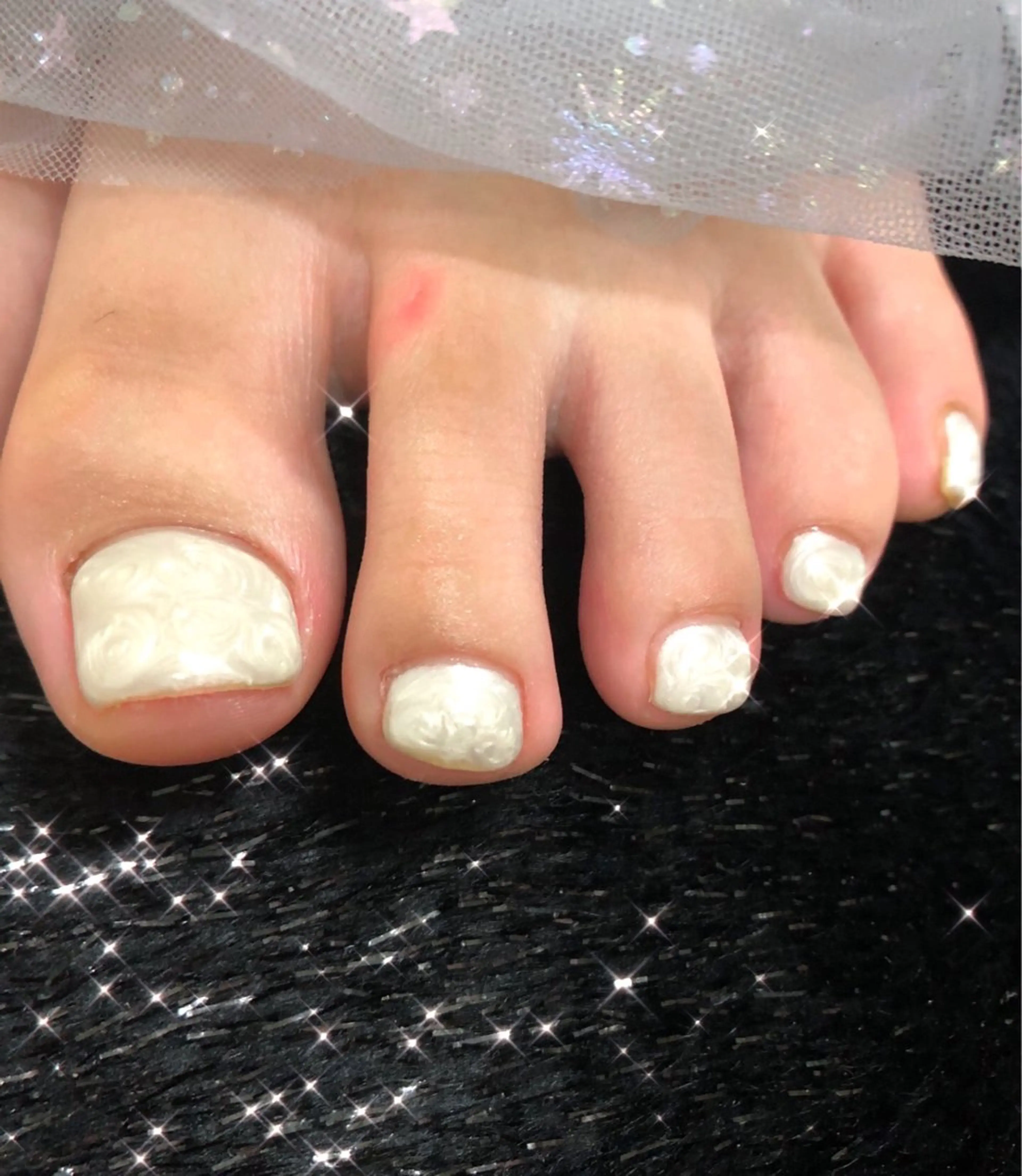 ネイル 長さ出し フットネイル フレンチネイル ジェルネイル 韓国ネイル フットネイル 大門浜松町 ネイルのネイルデザイン