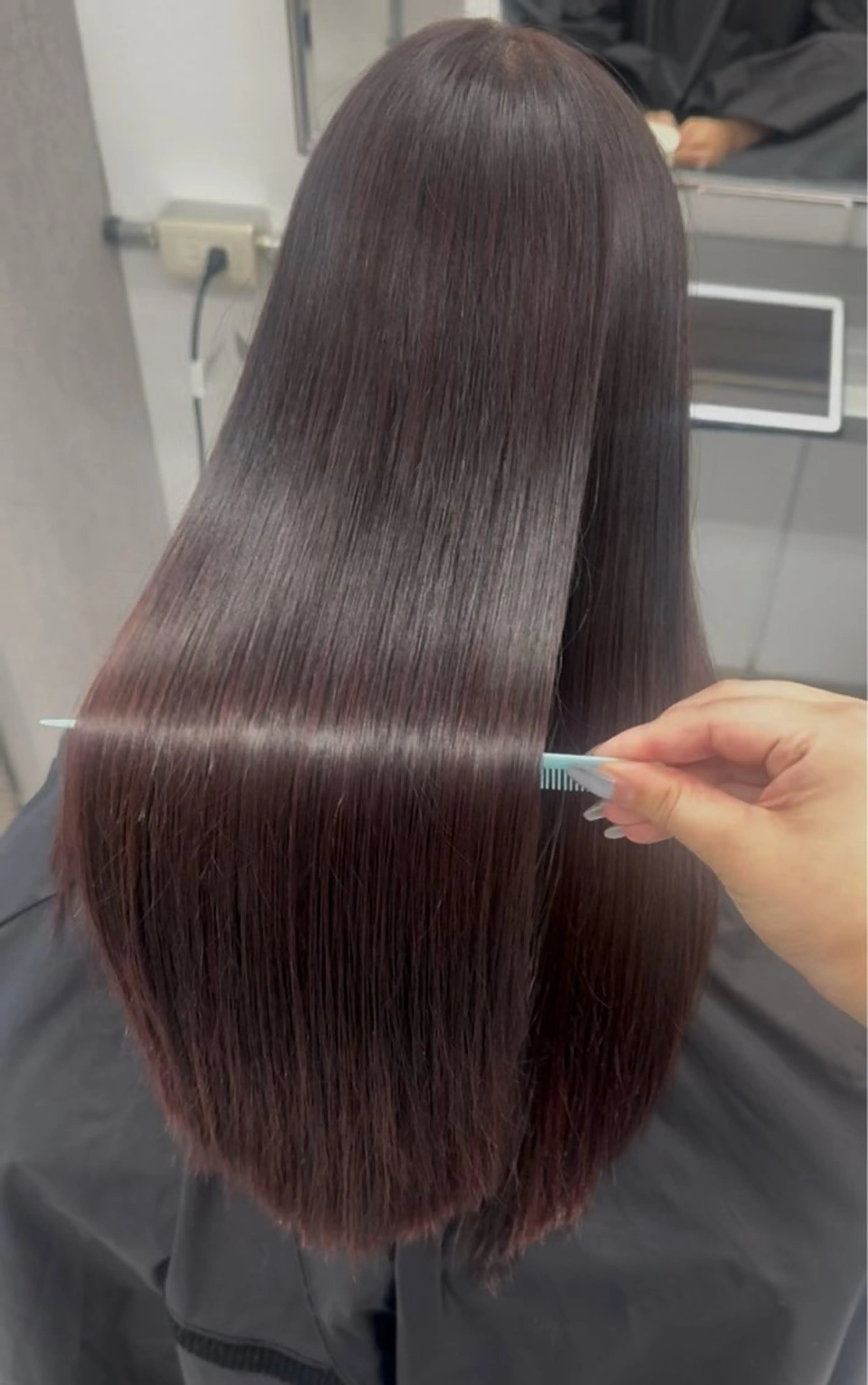 ロング カラー カット ヘアカラー 縮毛矯正 🕯コバ/レイヤー/ 透明感/縮毛🕯のヘアスタイル