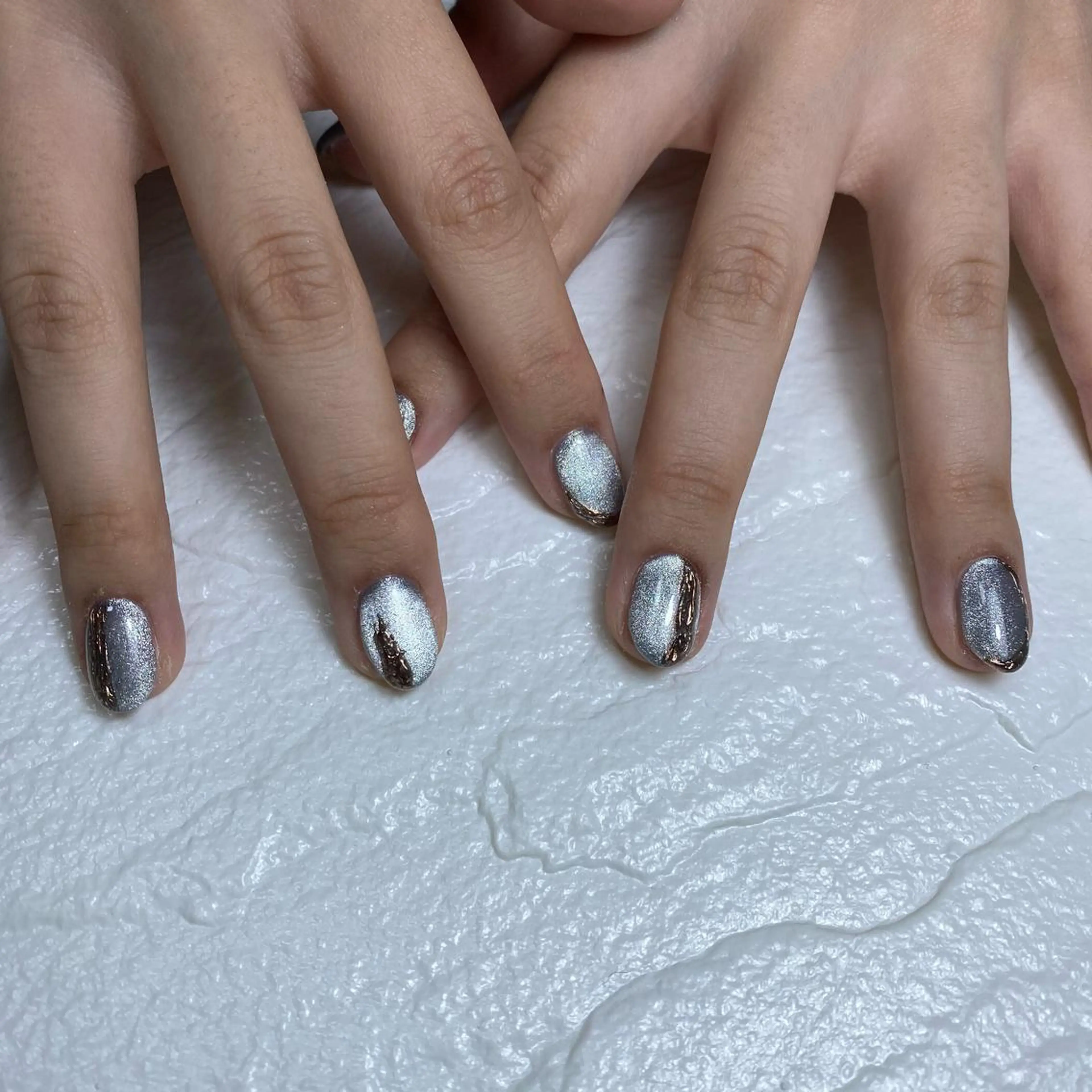 ネイル ミラーネイル ハンドネイル Re:Smil所属・☺︎ NOZOMI☺︎のネイルデザイン