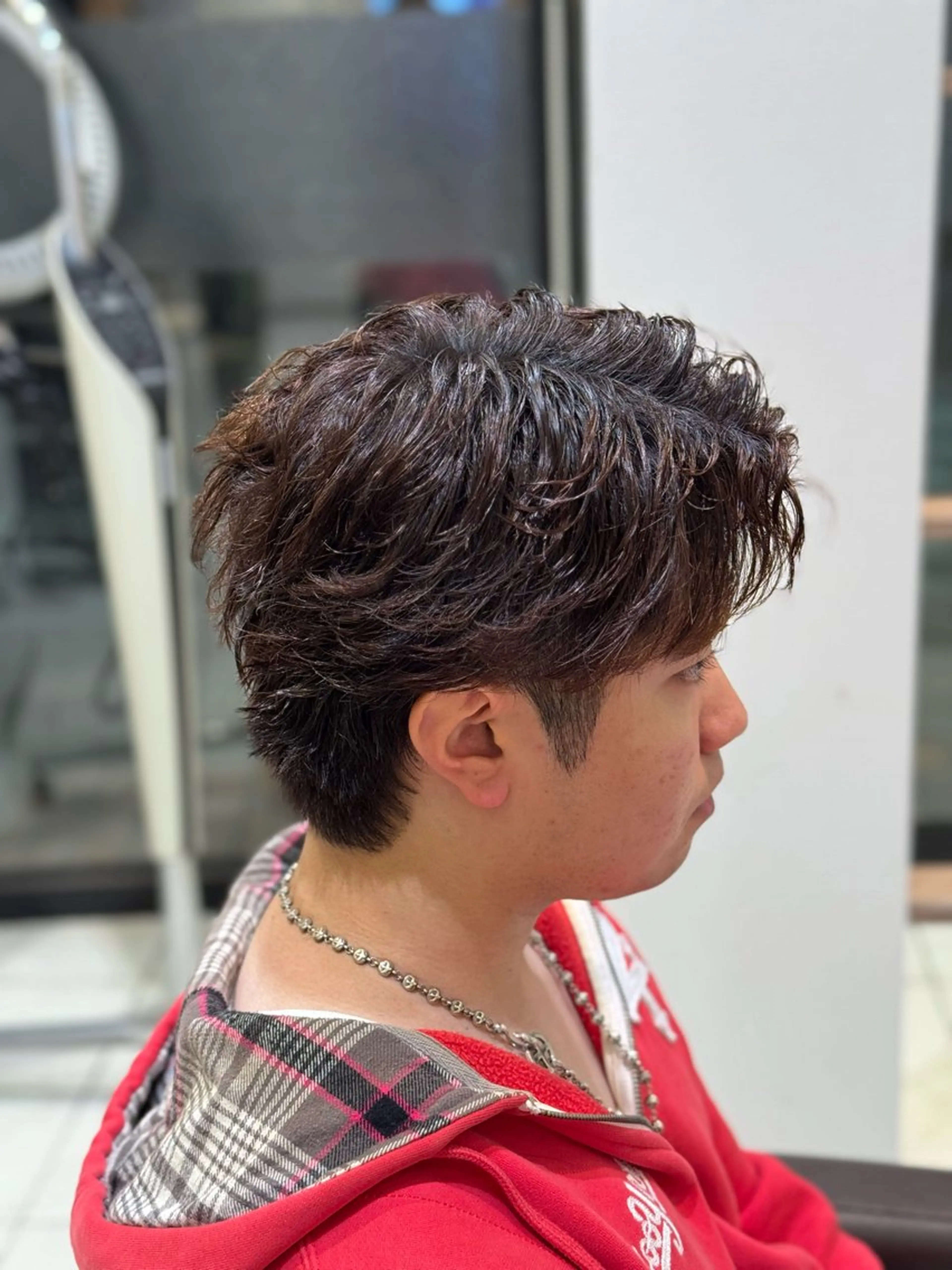 メンズ フェザーパーマ メンズパーマ カット パーマ メンズ特化💎/ 韓国風🇰🇷なぎとのヘアスタイル