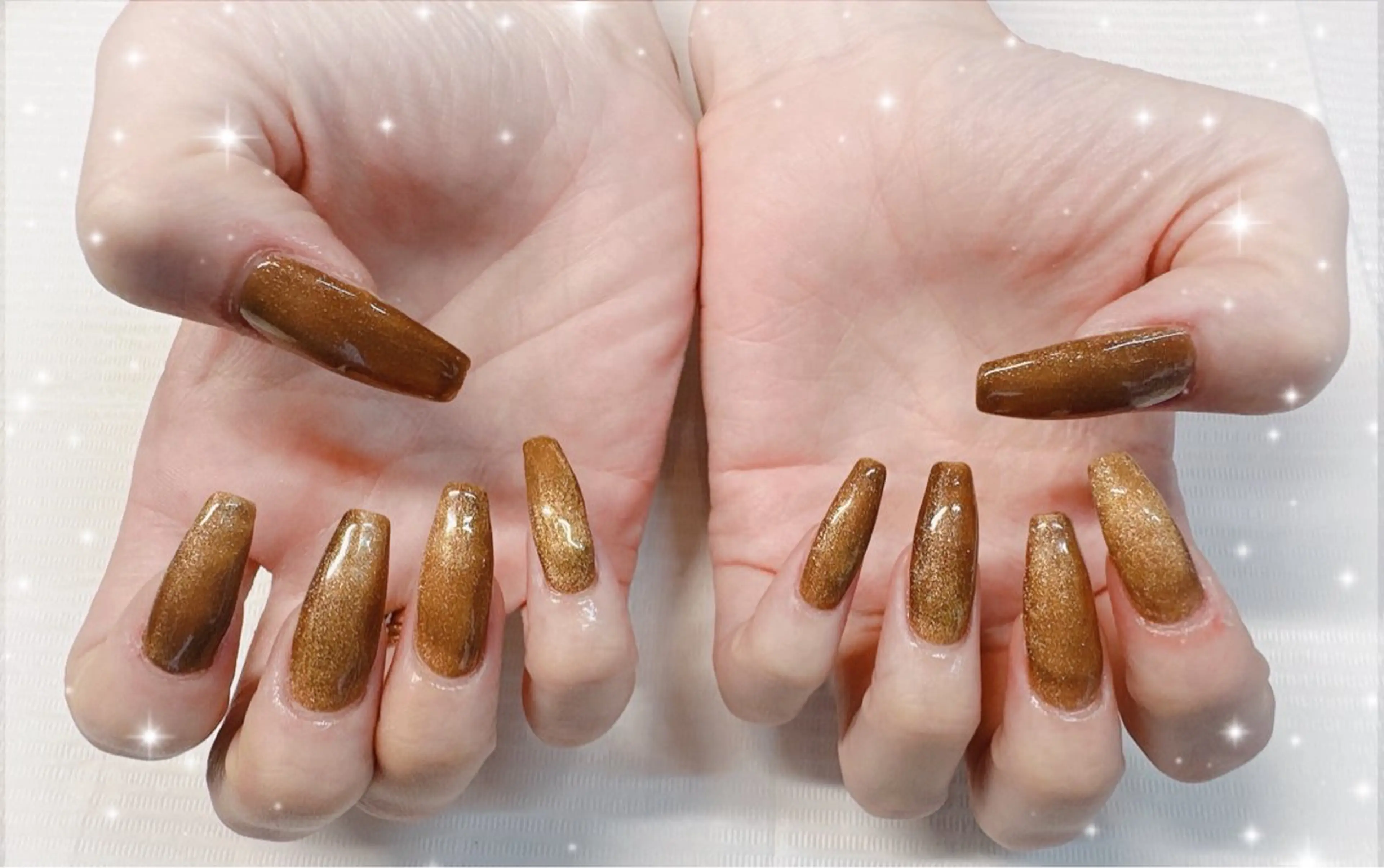 ネイル ブラウン マグネットネイル Nail & Personalcolor Ring所属・⭐️Chiharu ⭐️のネイルデザイン