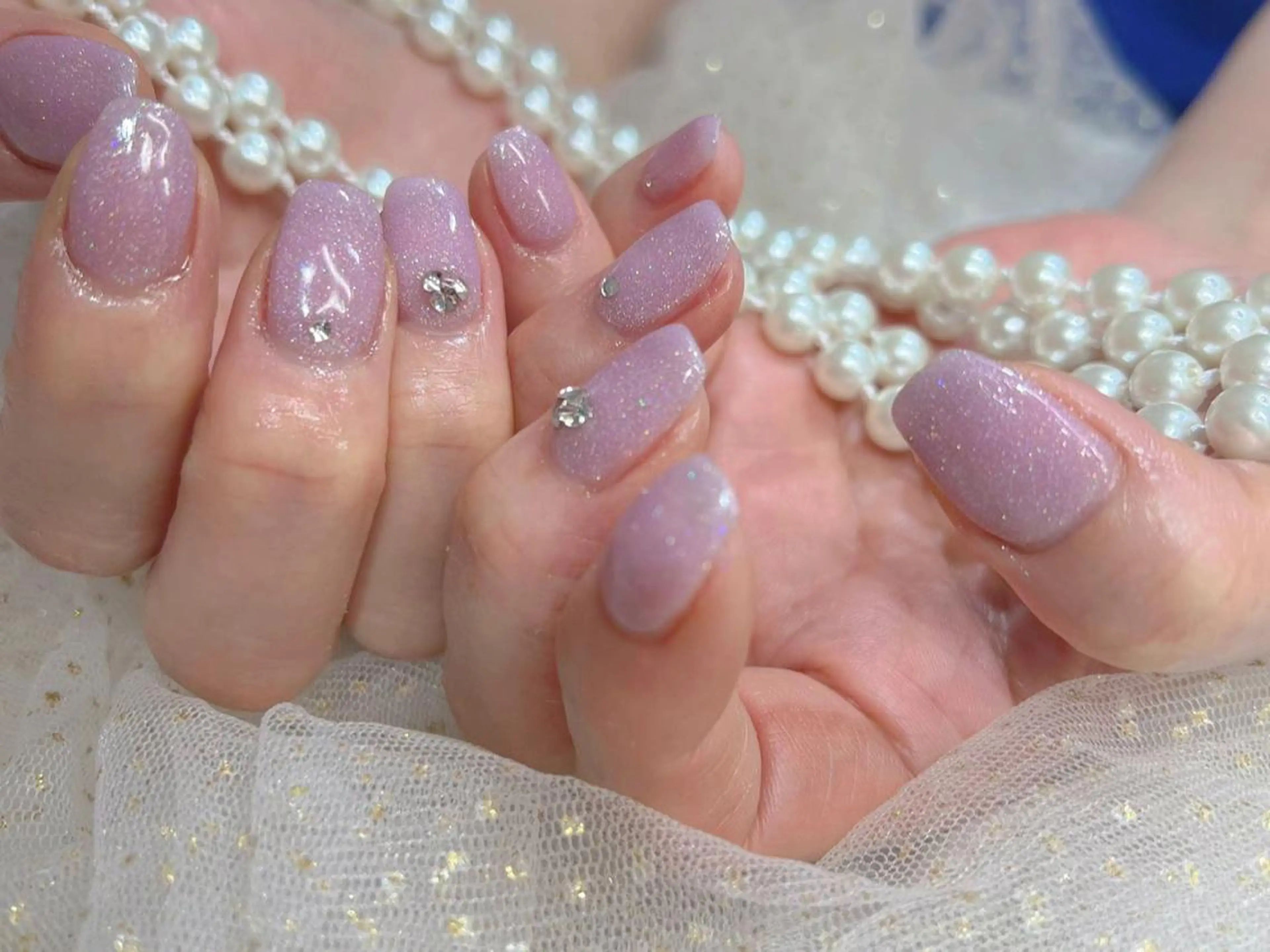 ネイル ストーンネイル Umi nail& eyelashのネイルデザイン