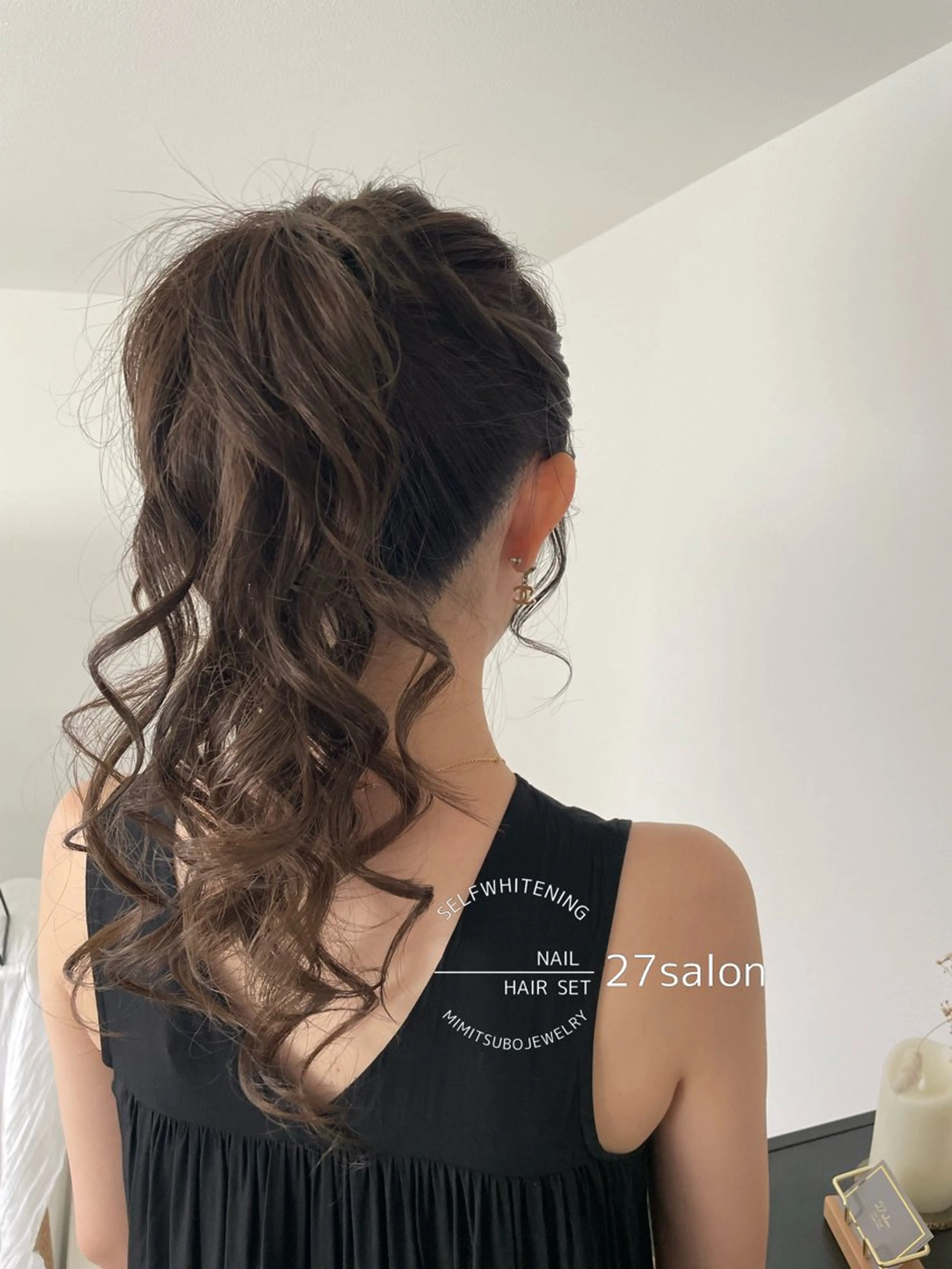 ヘアアレンジ 結婚式・ブライダル ヘアセット 27salon yuinaのネイルデザイン