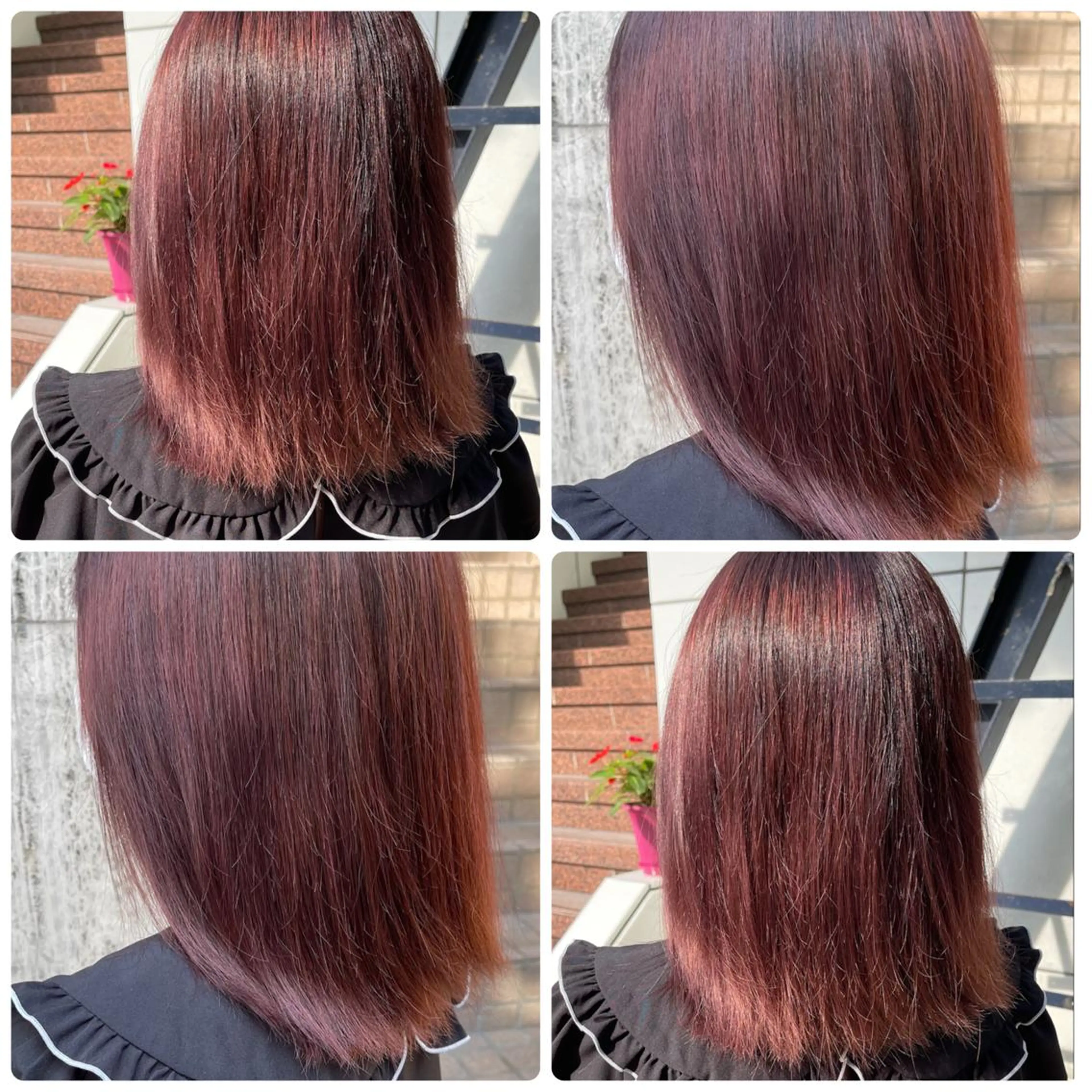 セミロング カラー 🇰🇷韓国ヘア 🇰🇷ナミユウのヘアスタイル