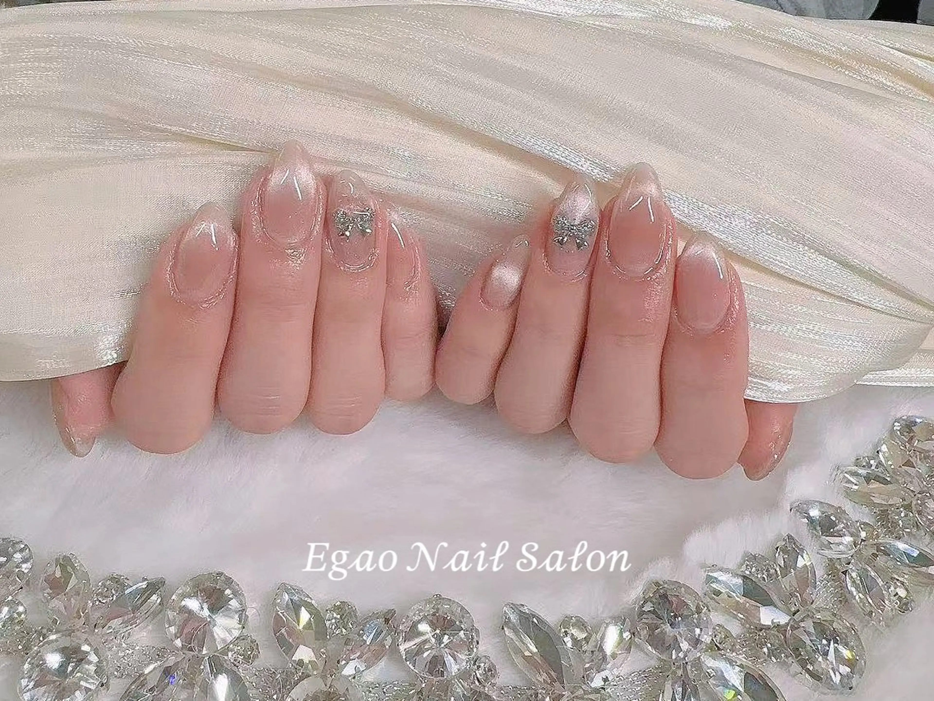 ネイル アートネイル フットネイル フレンチネイル ジェルネイル 持ち込み ハンドネイル Egao Nail Salonのネイルデザイン