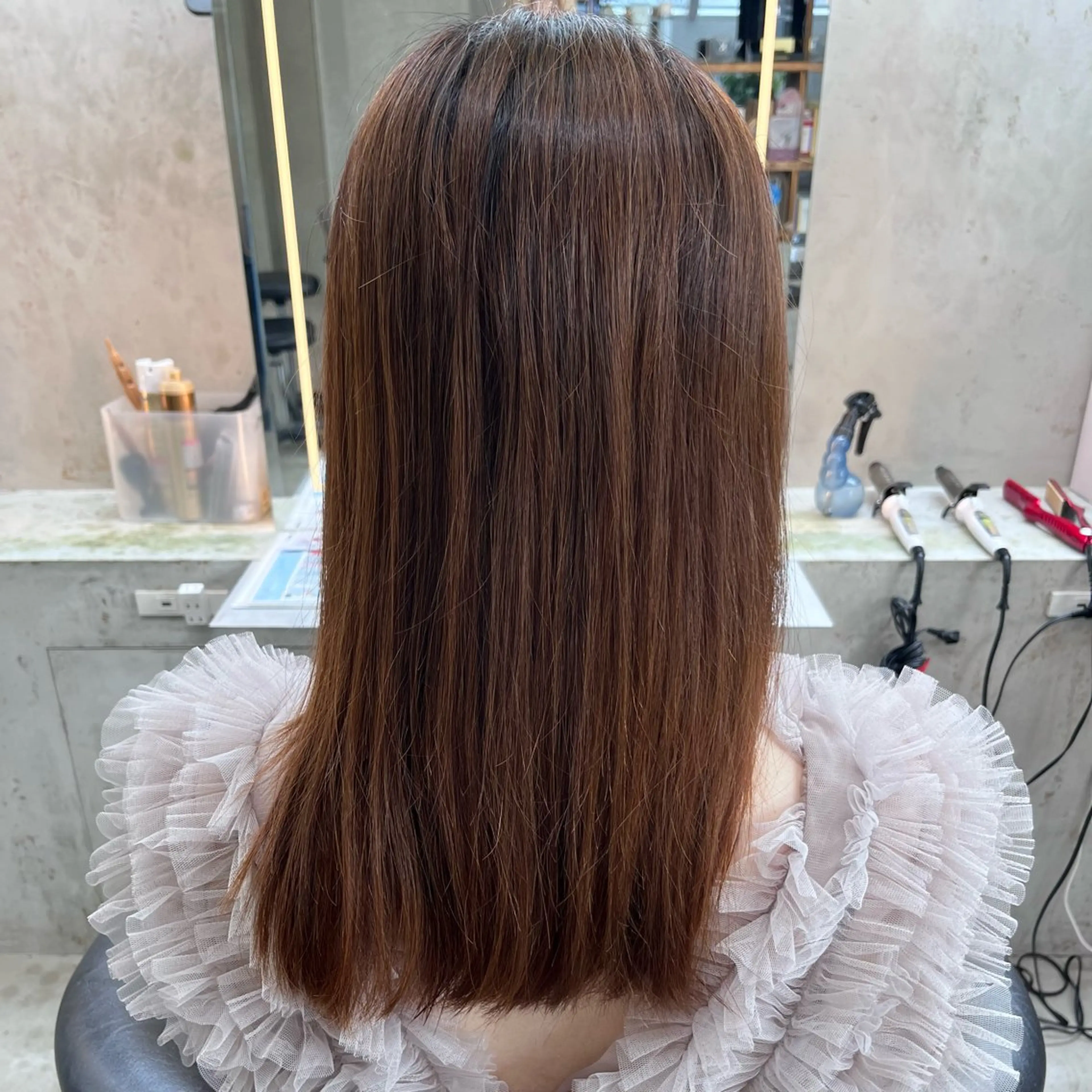 セミロング レイヤーくびれヘア アレンジmanakaのヘアスタイル