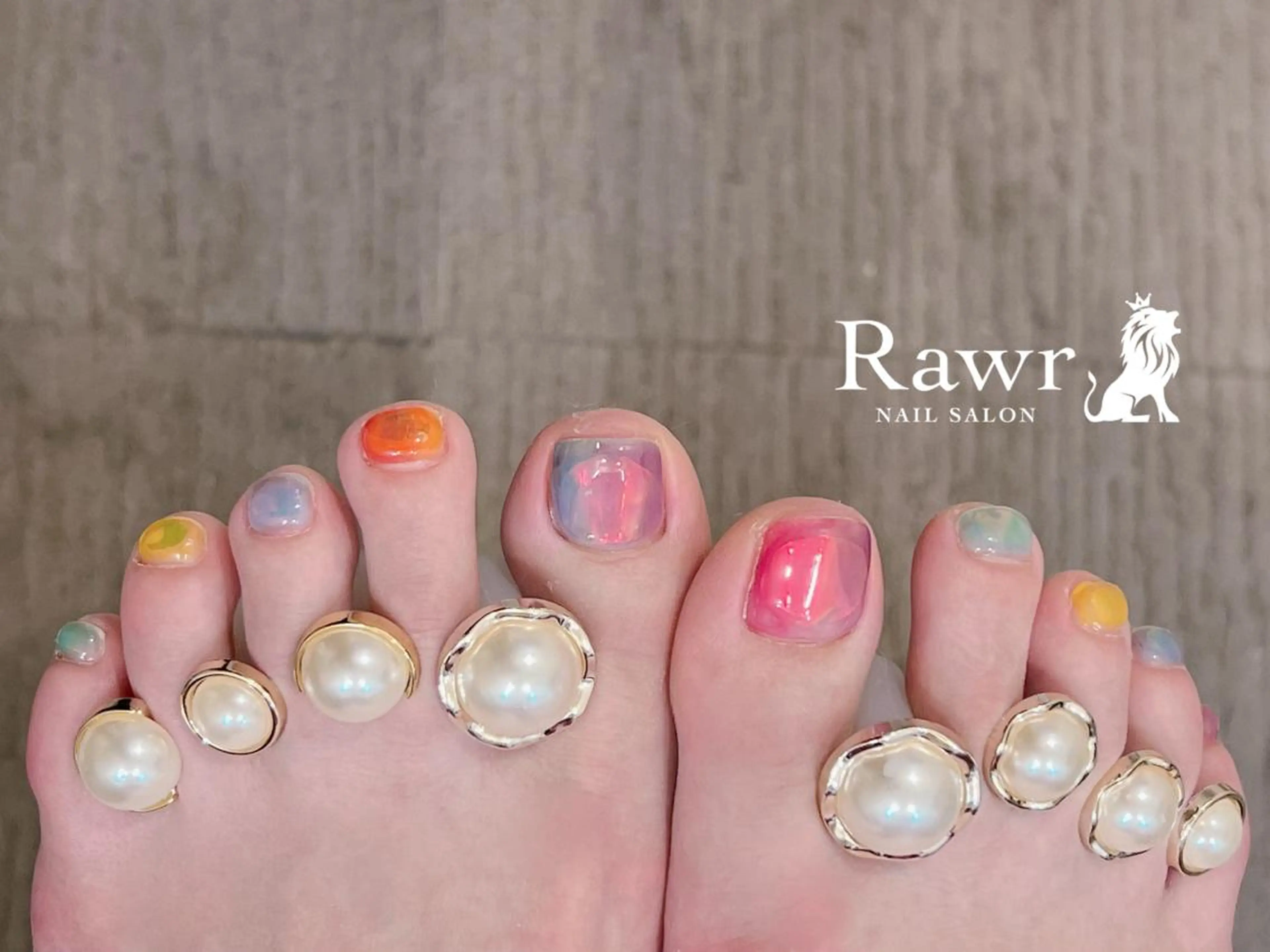 ネイル フットネイル Rawr / saoriのネイルデザイン