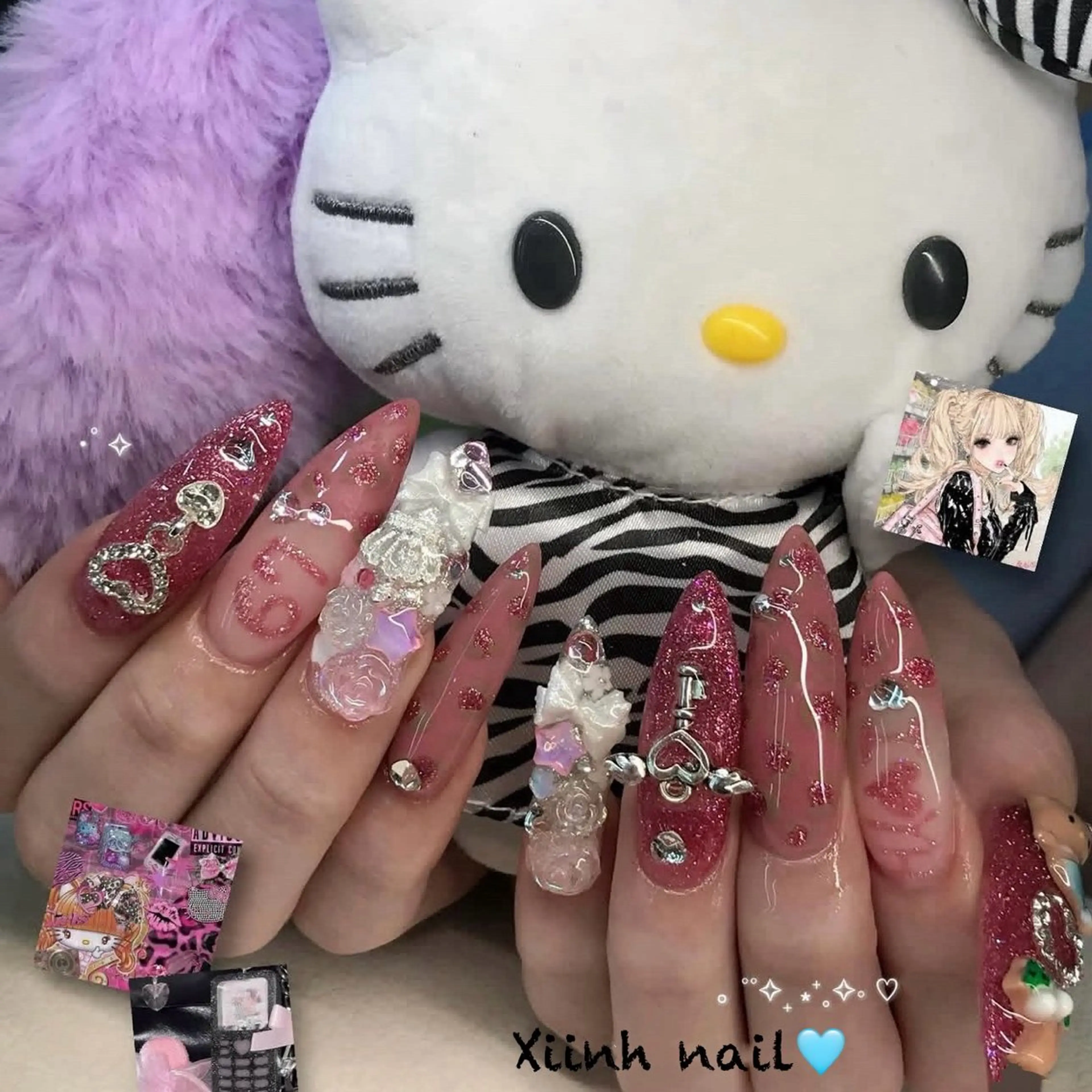 ネイル チークネイル フットネイル フレンチネイル ジェルネイル ハロウィン XIINH NAIL SALONのネイルデザイン